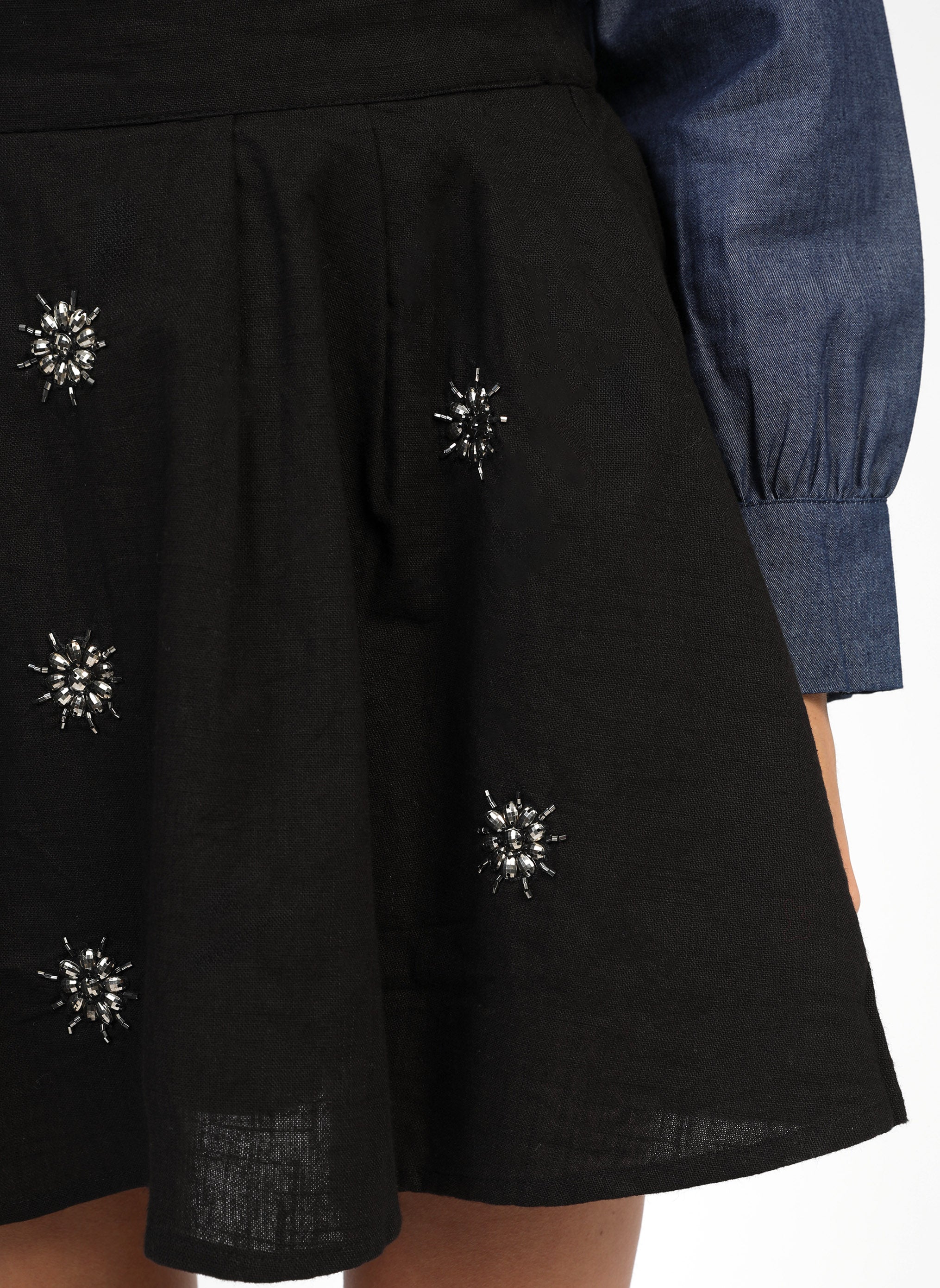 JUPE COURTE ROSALIA noir