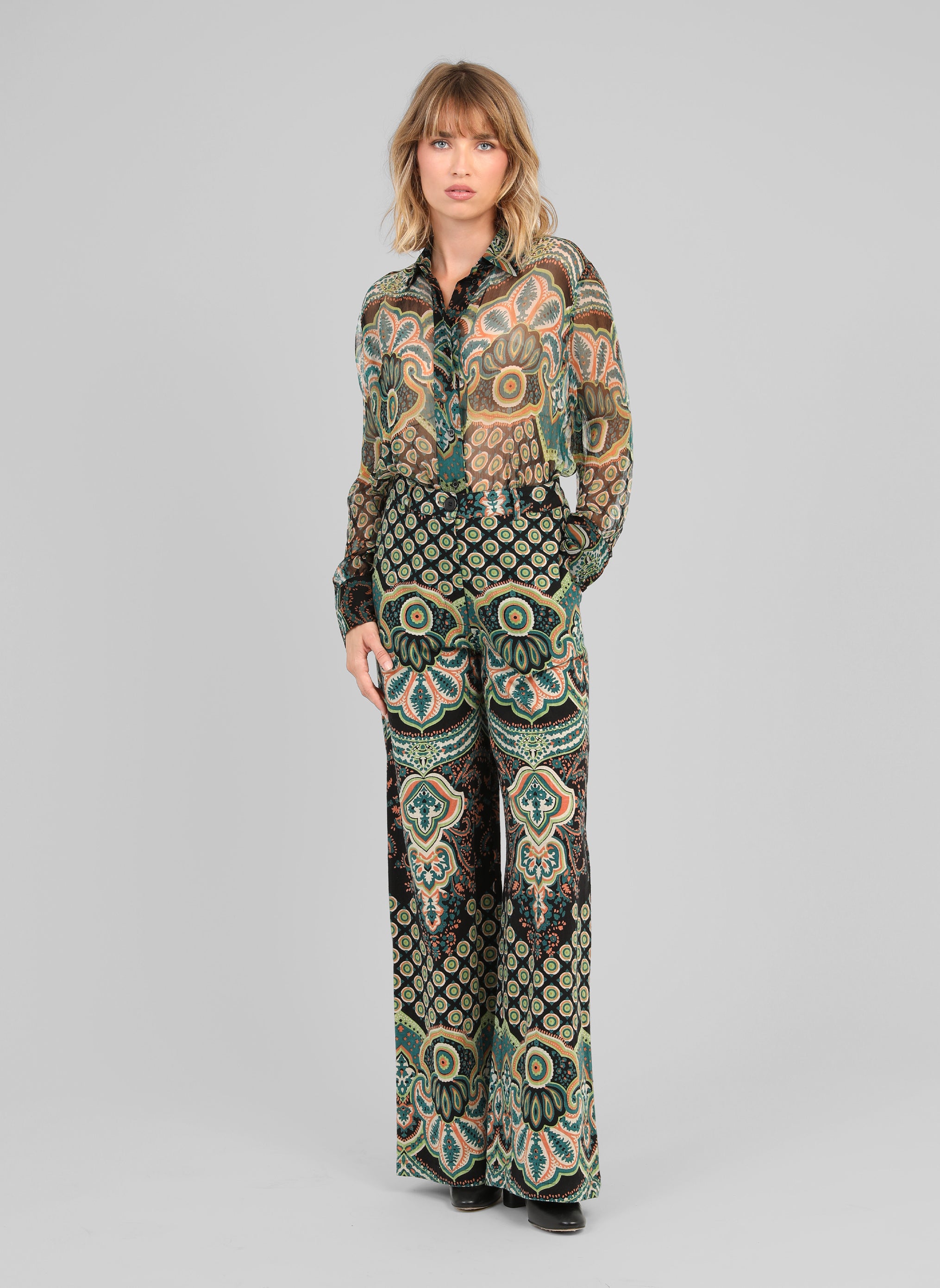 PANTALON ROSELA balmera turquoise