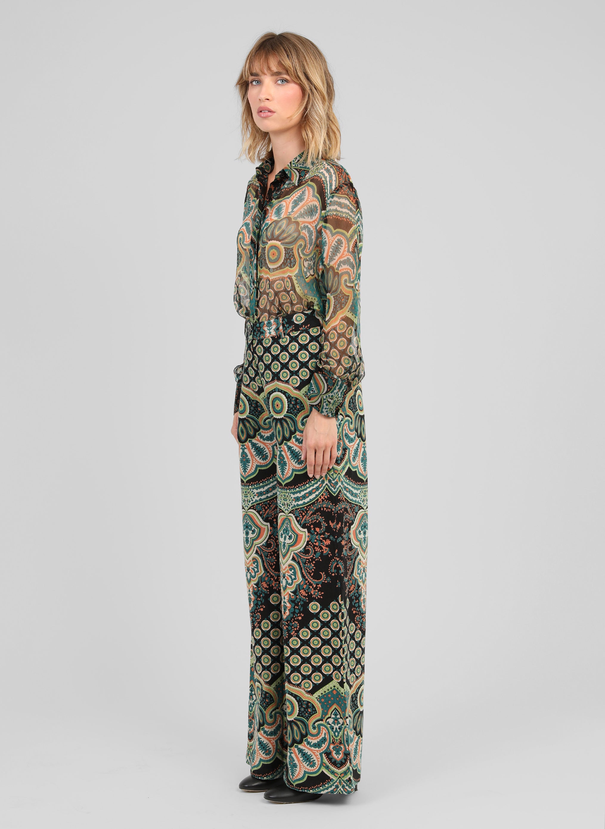 PANTALON ROSELA balmera turquoise