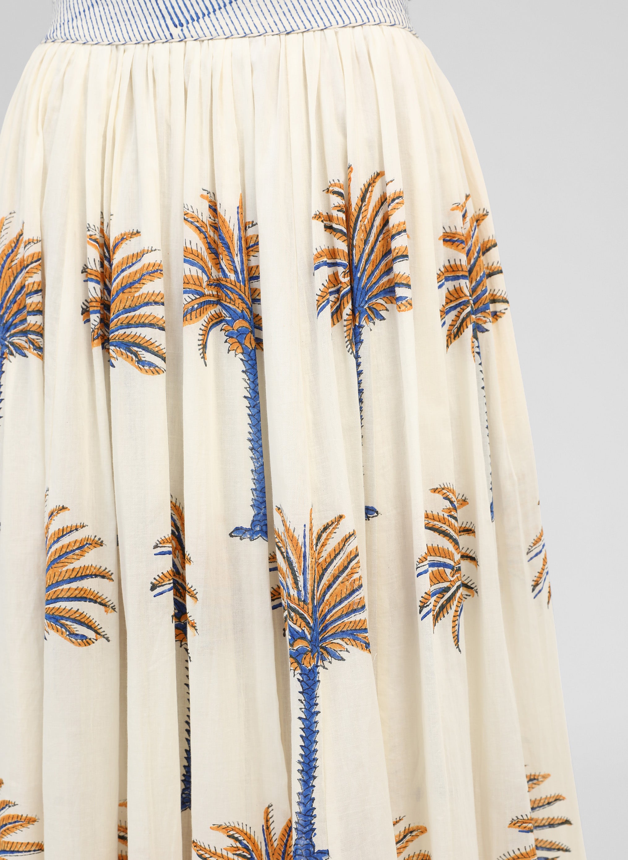 JUPE LONGUE ROSEMARY areca ecru