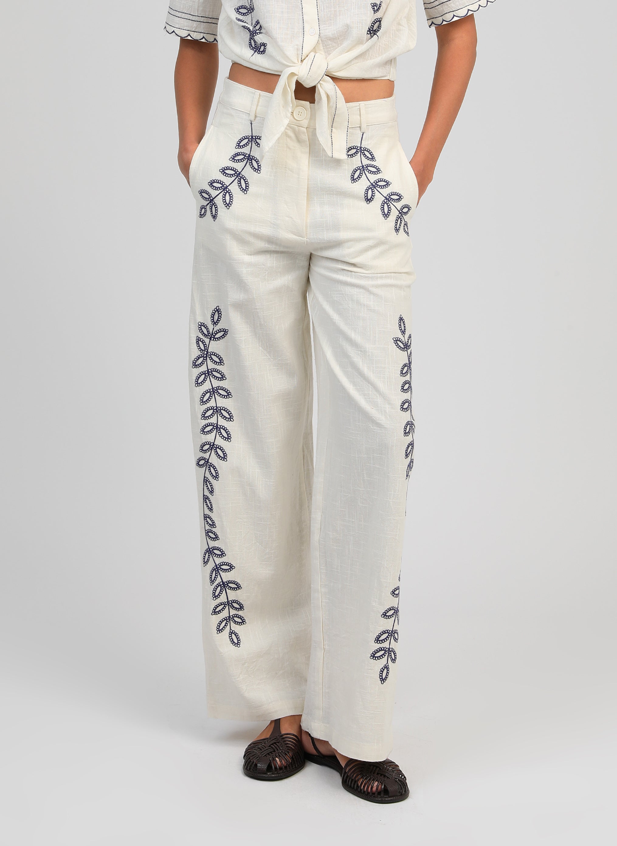 PANTALON ROSSALIE ecru
