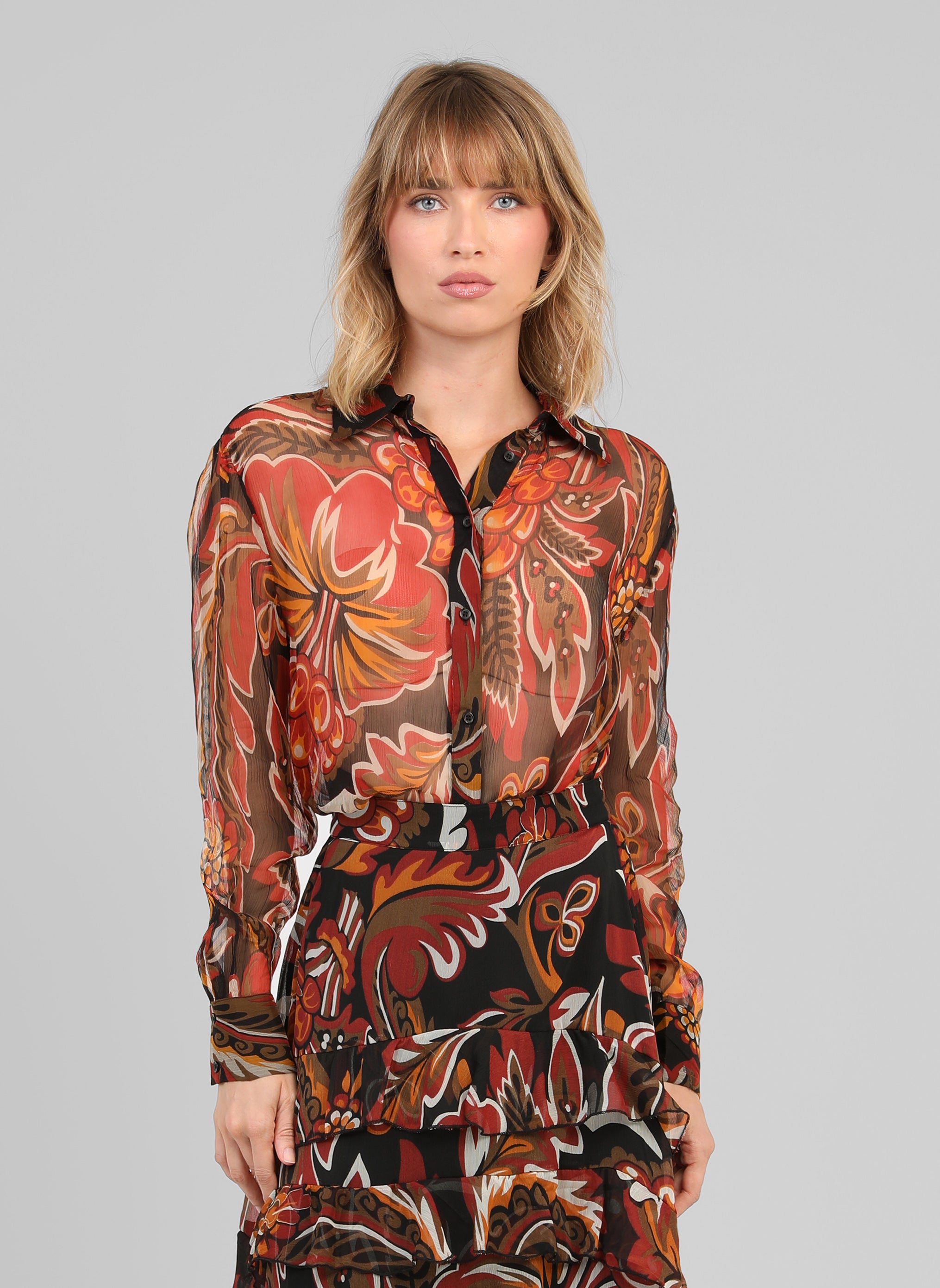 CHEMISE SABELYNA tosca noir