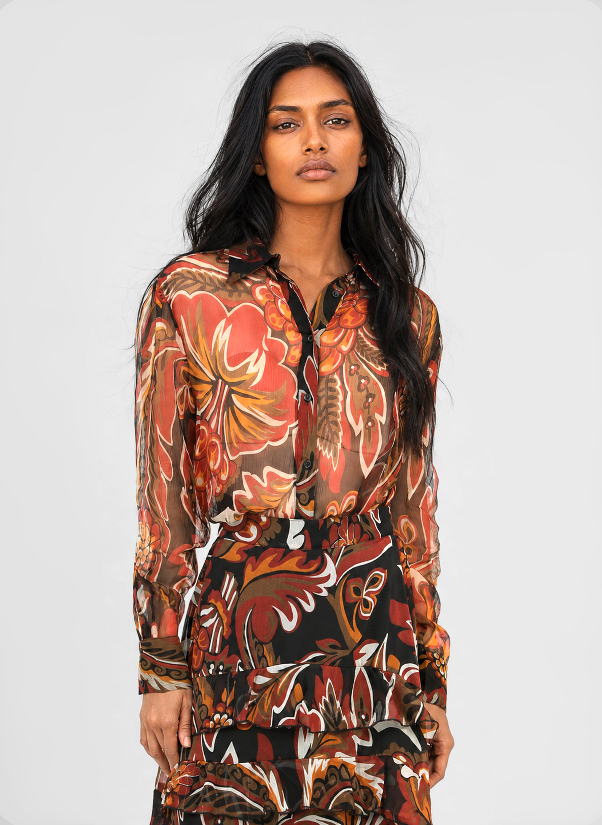 CHEMISE SABELYNA tosca noir
