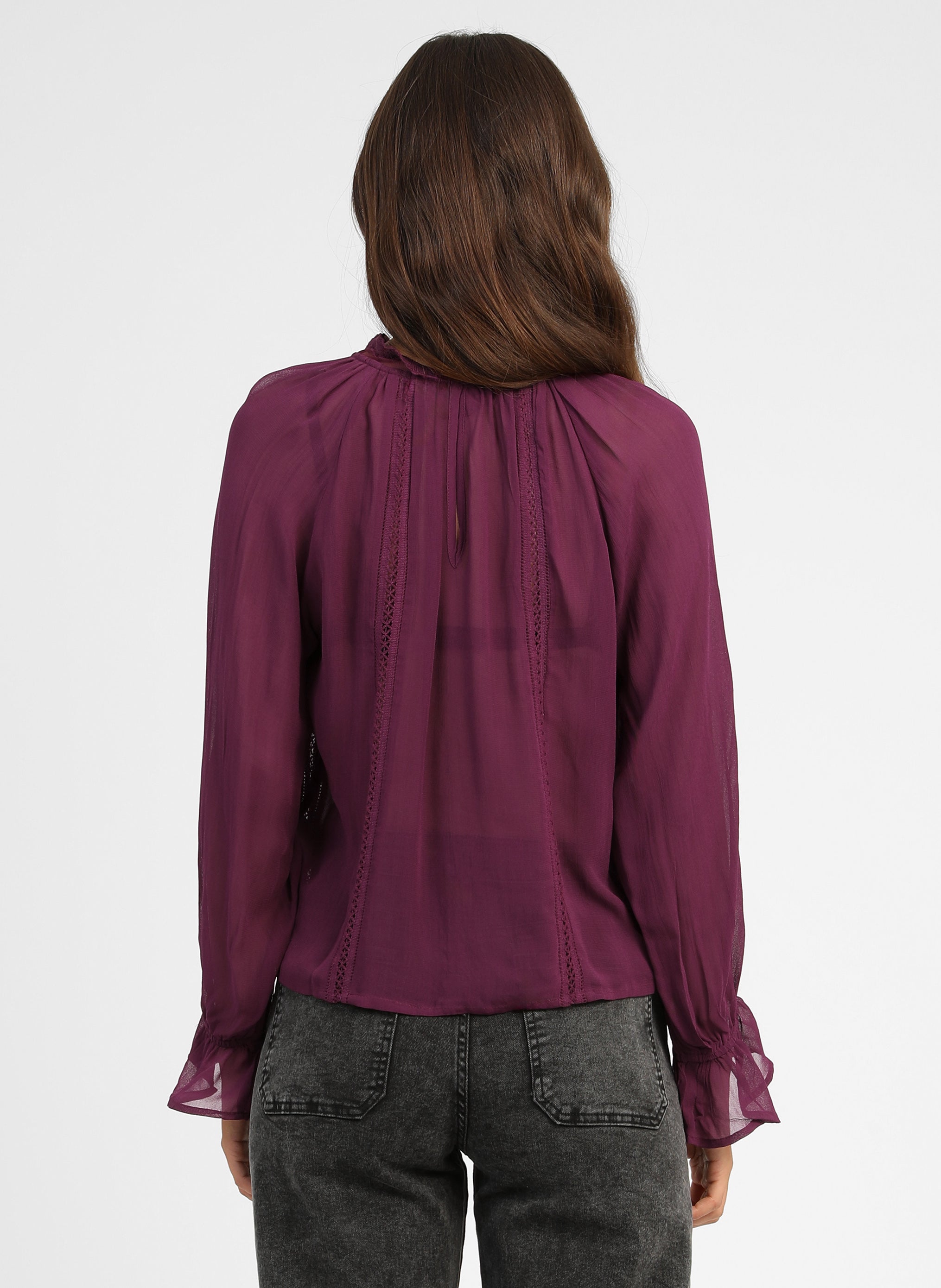 BLOUSE SALOUNA aubergine
