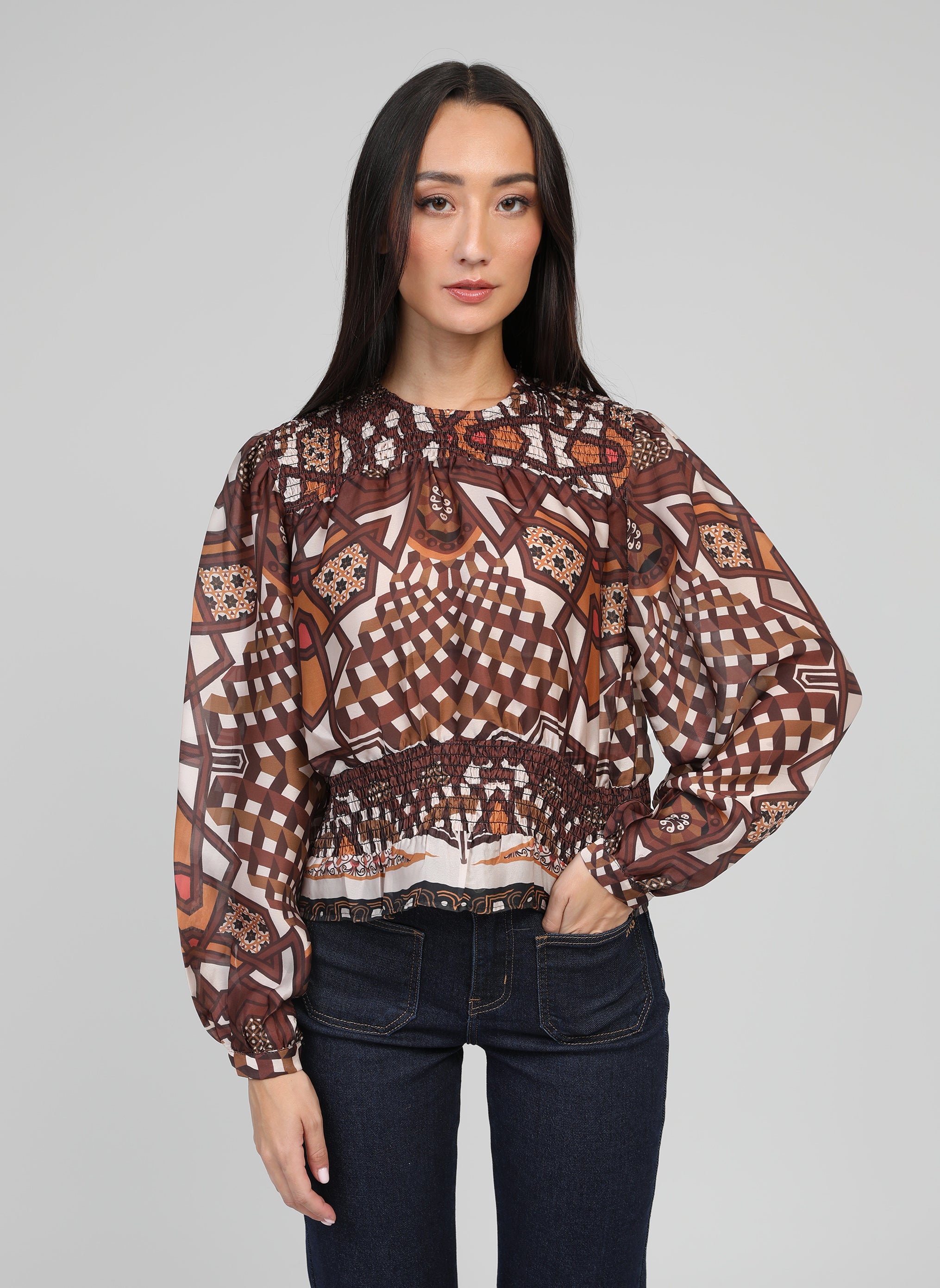 CHEMISE SALVAT kalei caramel