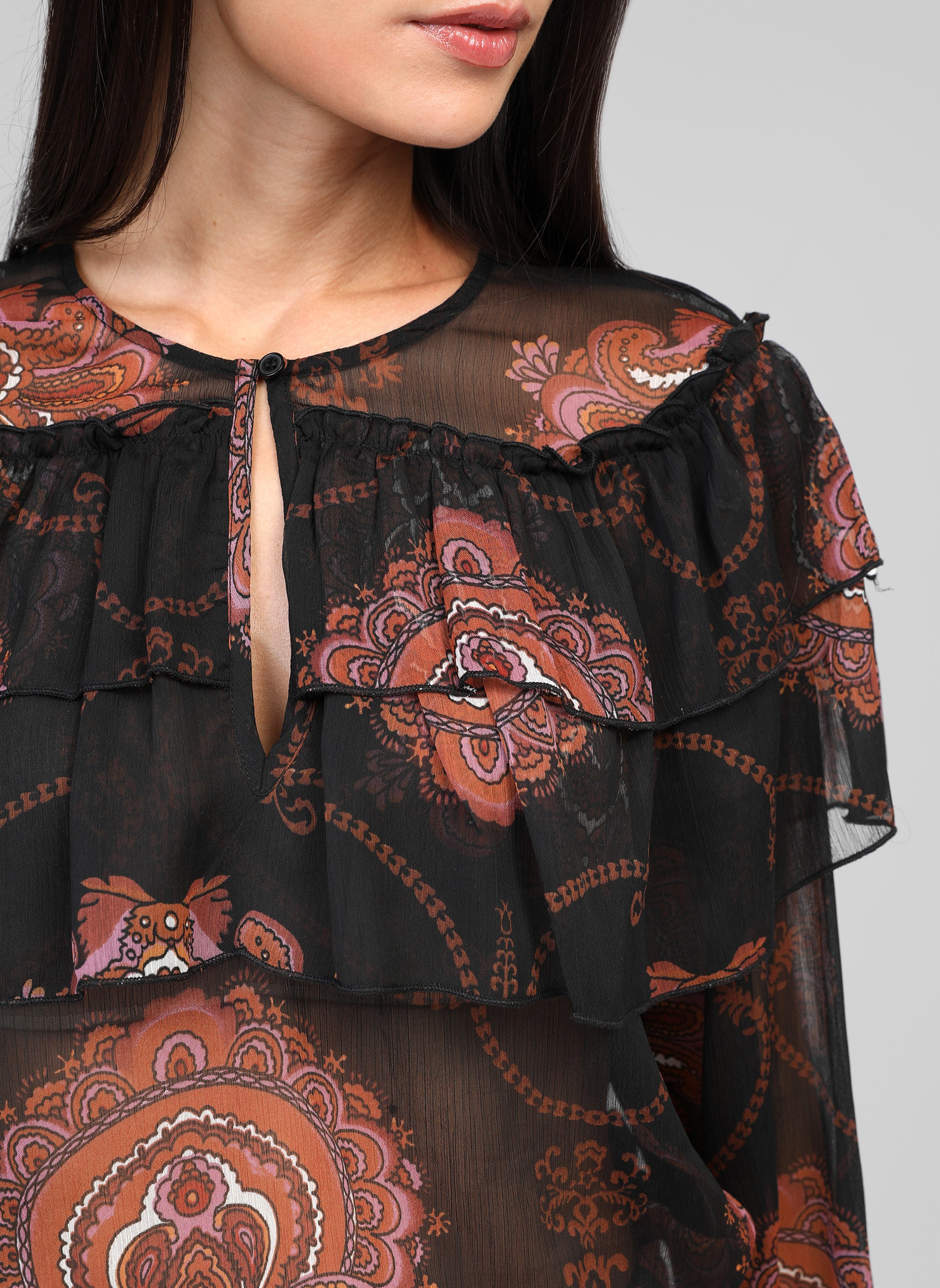 BLOUSE SAMARIO bohemia noir