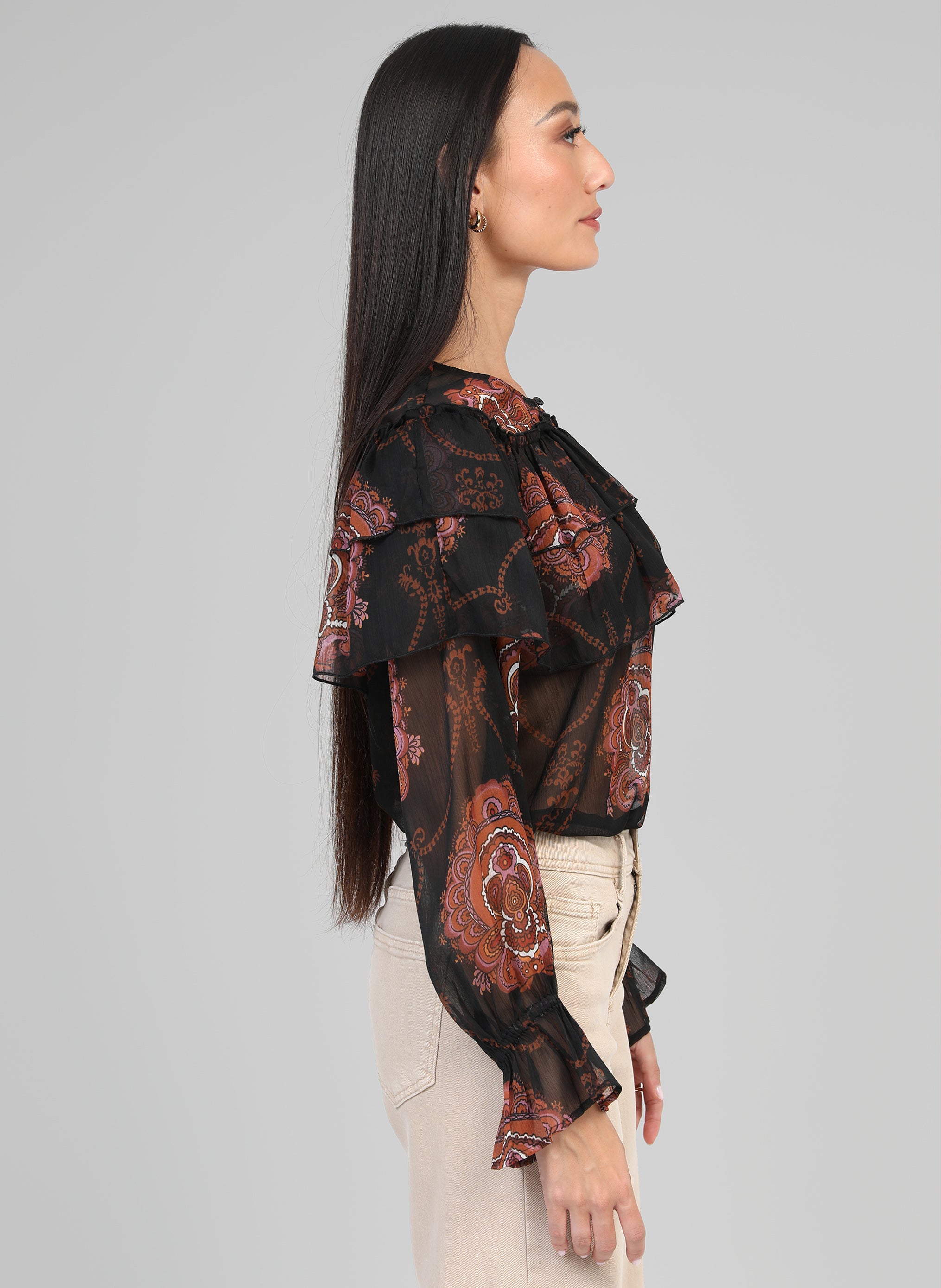BLOUSE SAMARIO bohemia noir