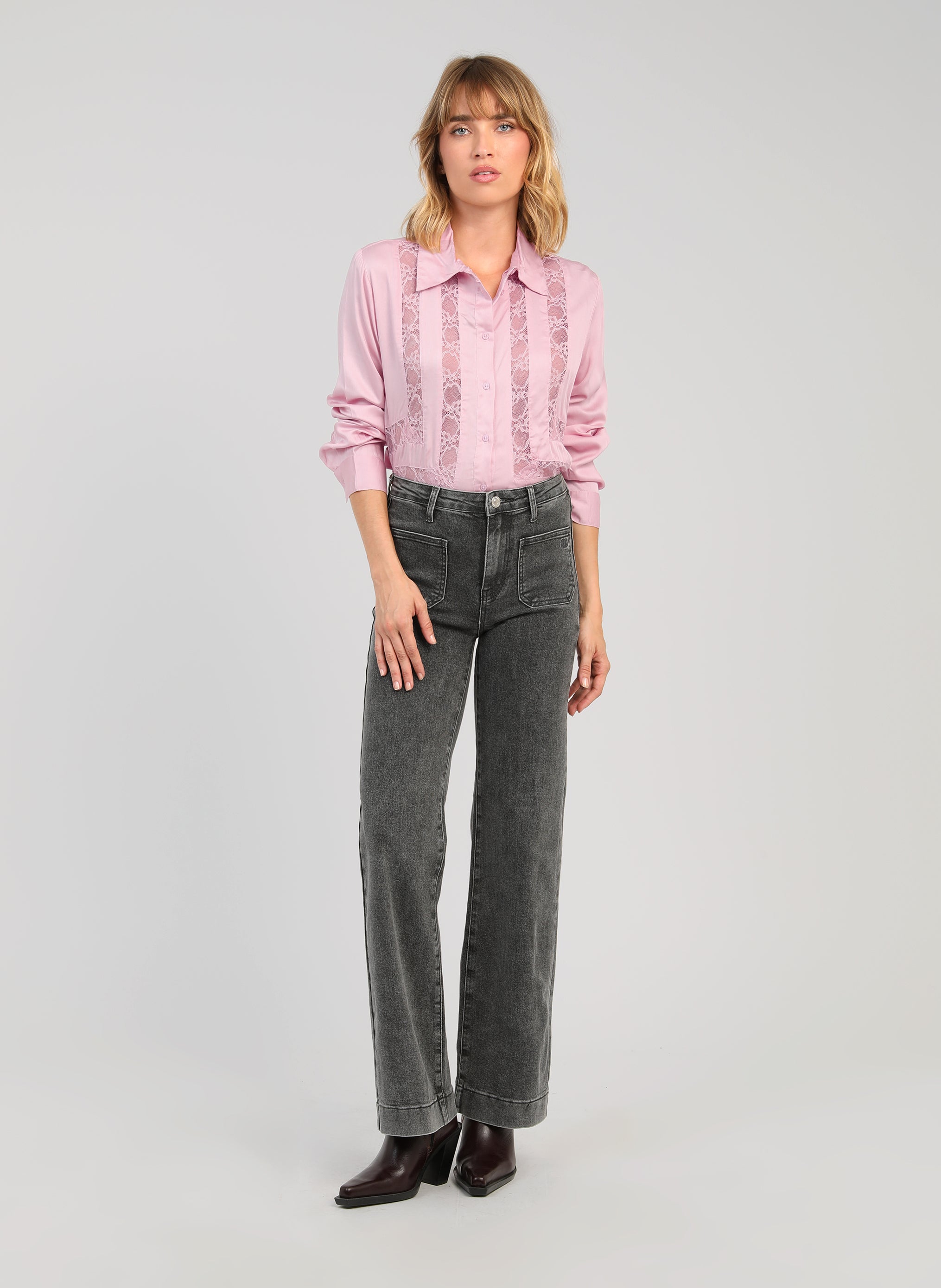 CHEMISE SARLA rose
