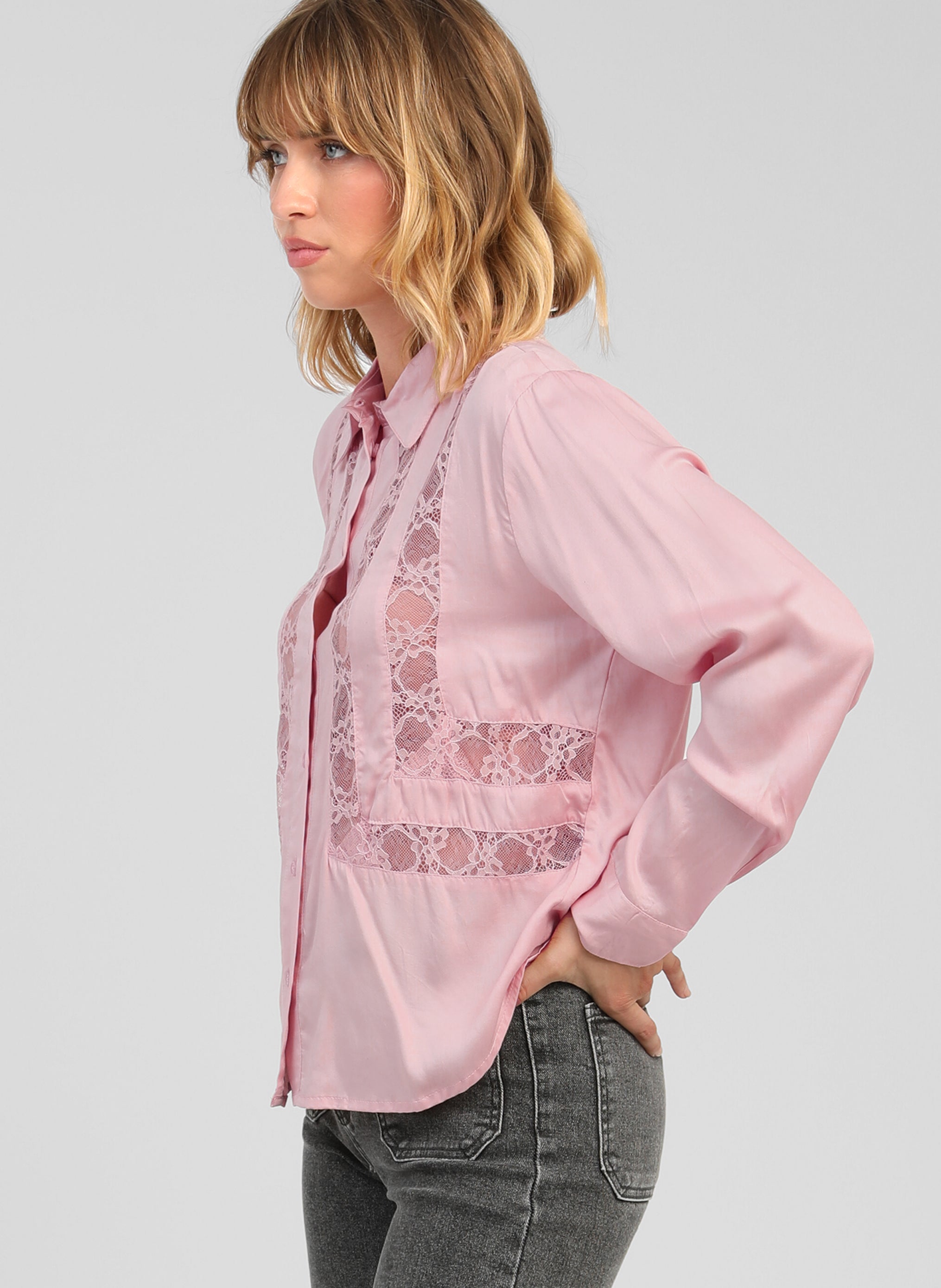 CHEMISE SARLA rose