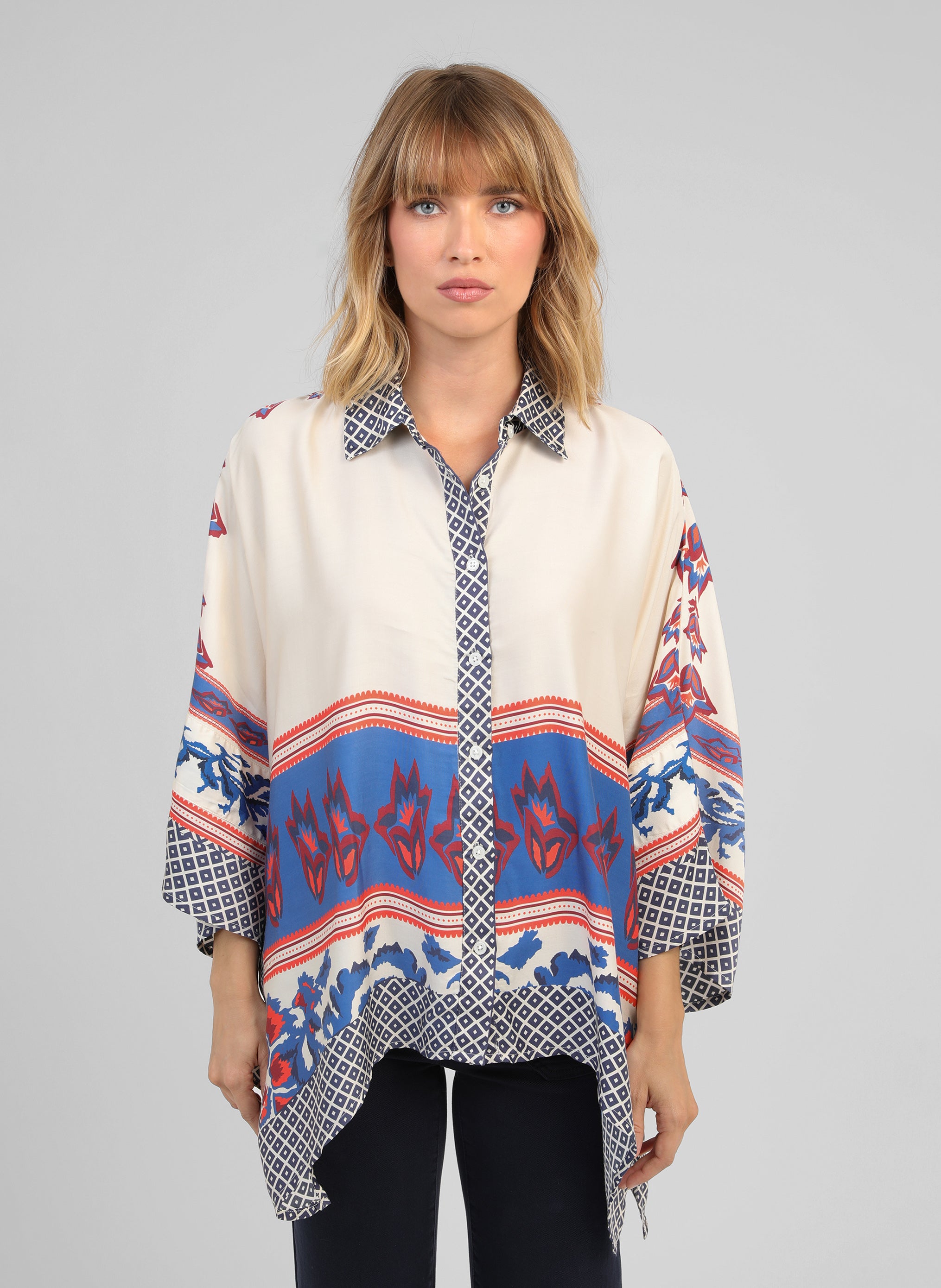 CHEMISE SARLENA galatea bleu