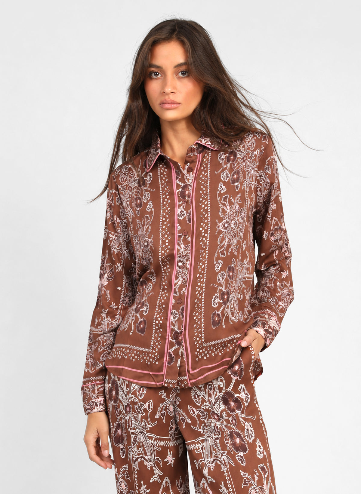 CHEMISE SELANY passila chocolat