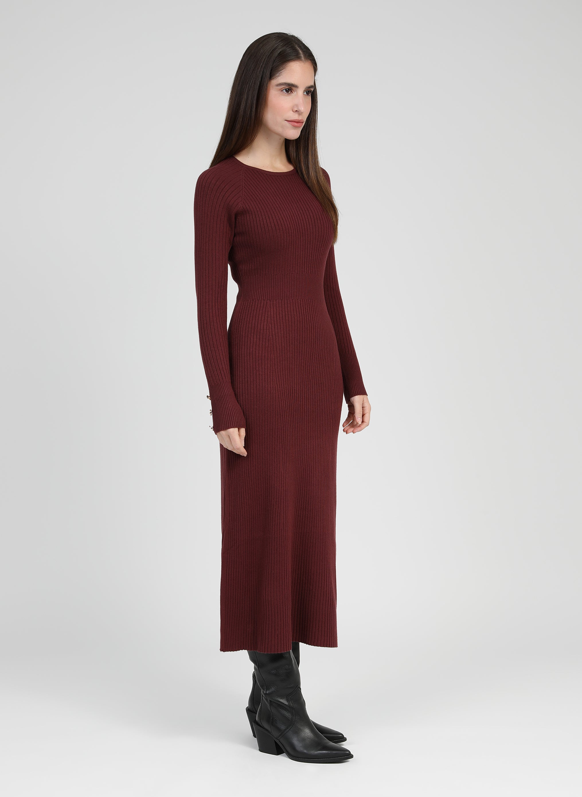 ROBE MIDI NAKA grenat