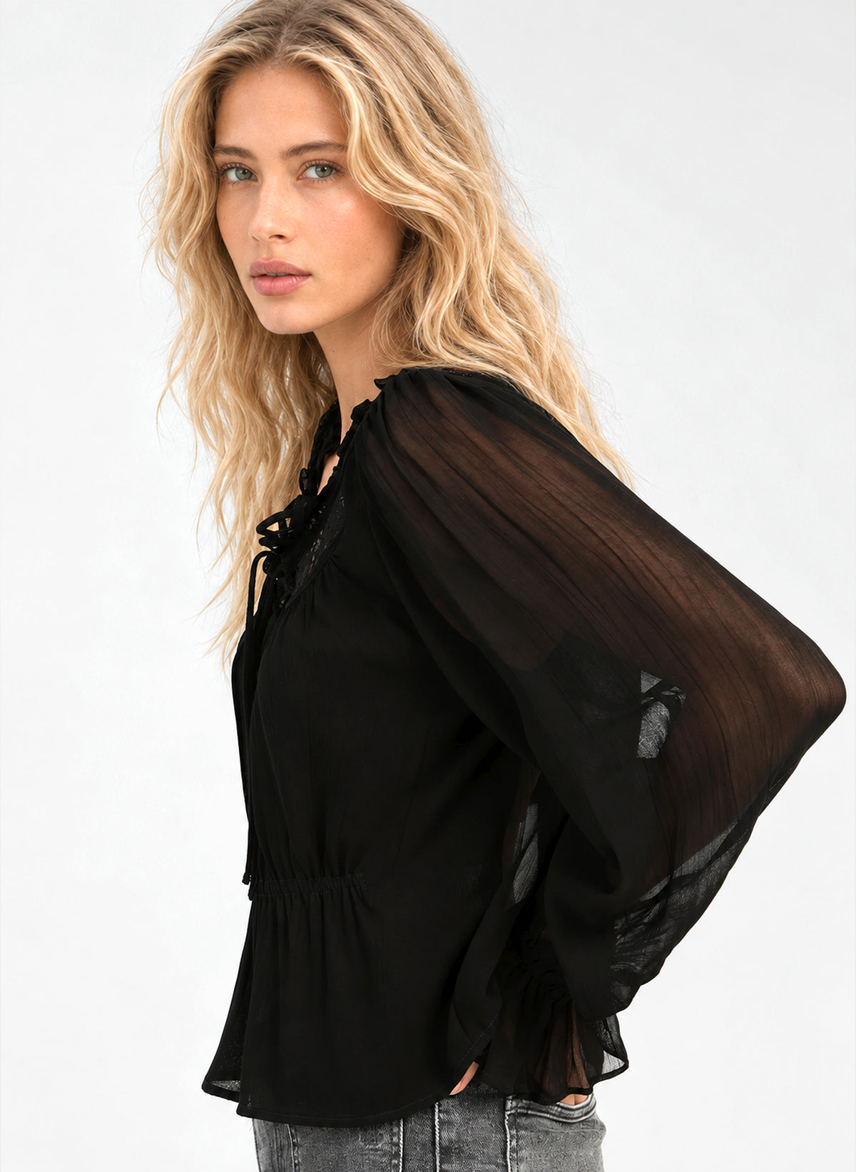 SIONA BLOUSE, black