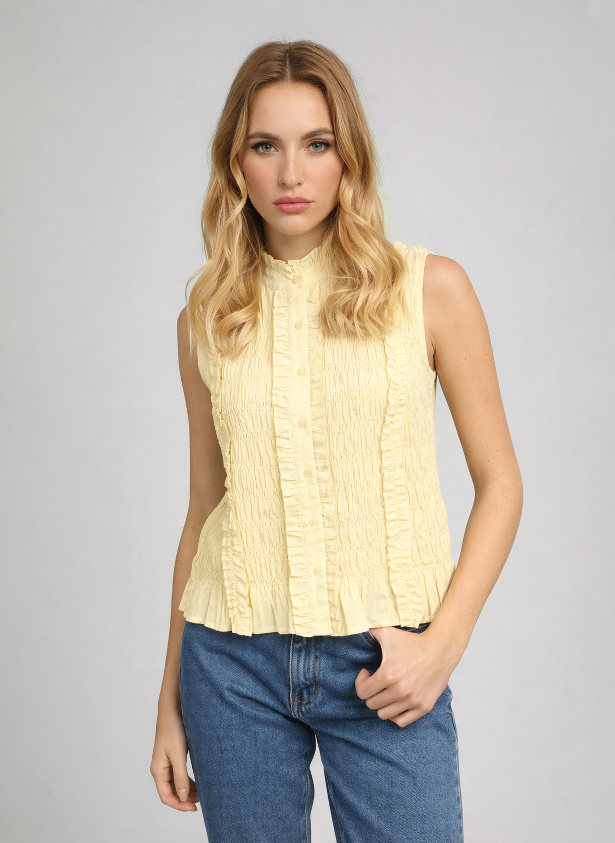 CHEMISE SLOANE jaune