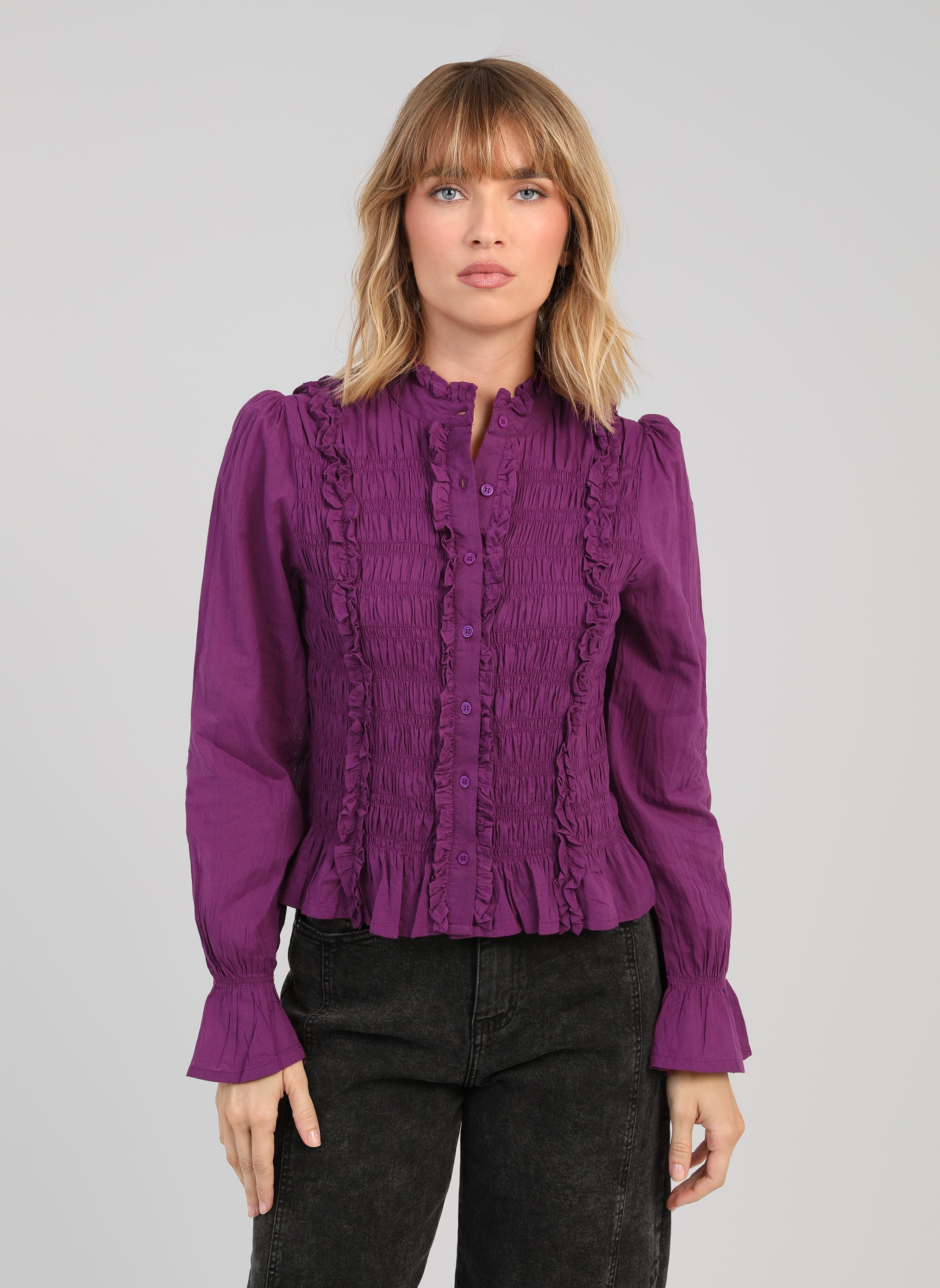BLOUSE SLOANY violine