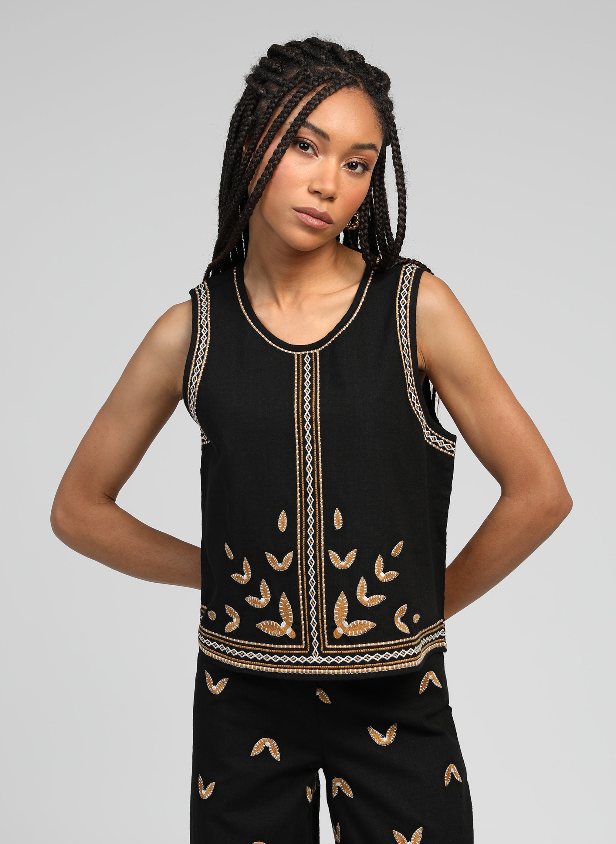 SOMINY DEBARDEUR negro