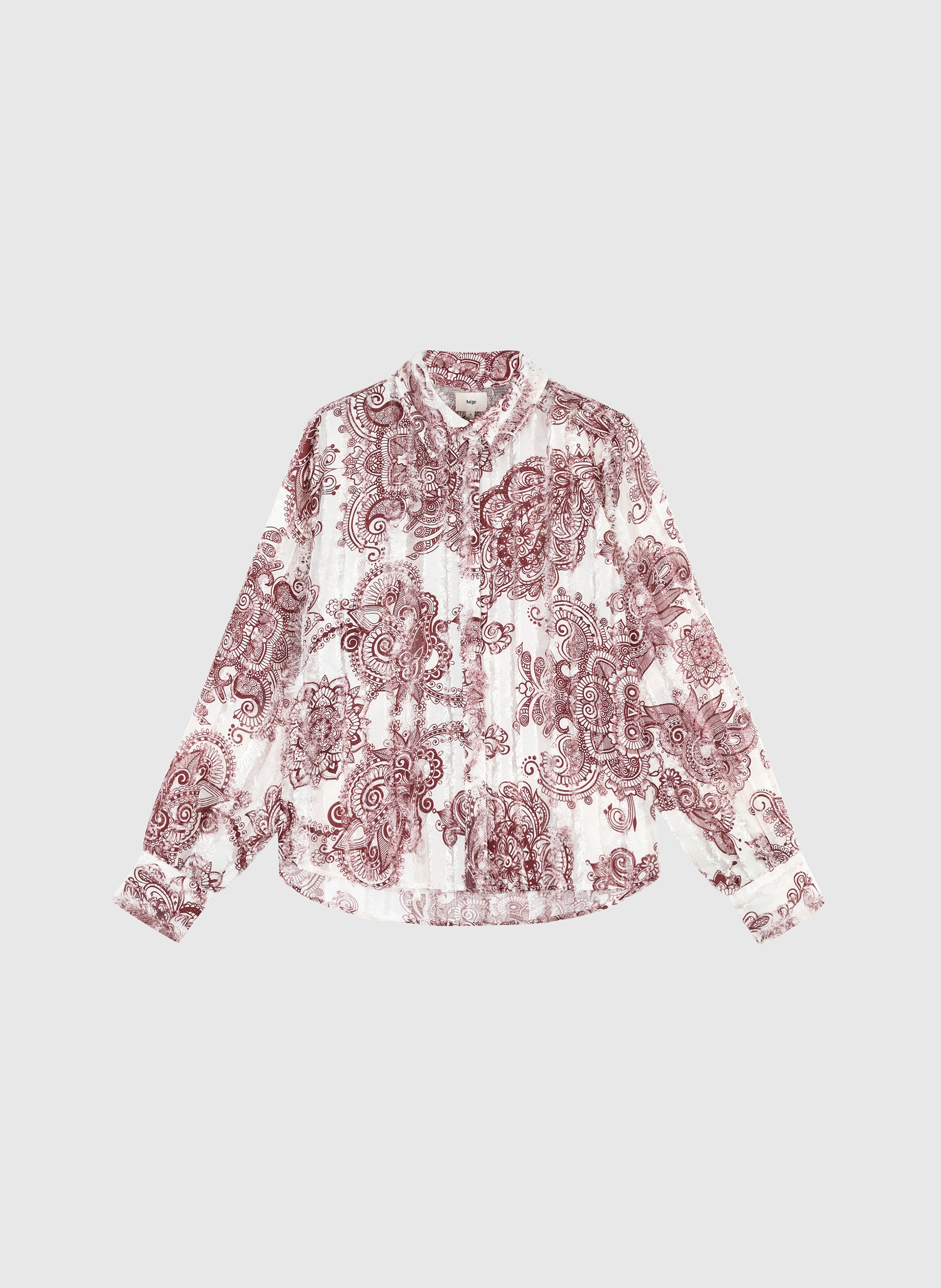SOPHINA jakala burgundy SHIRT