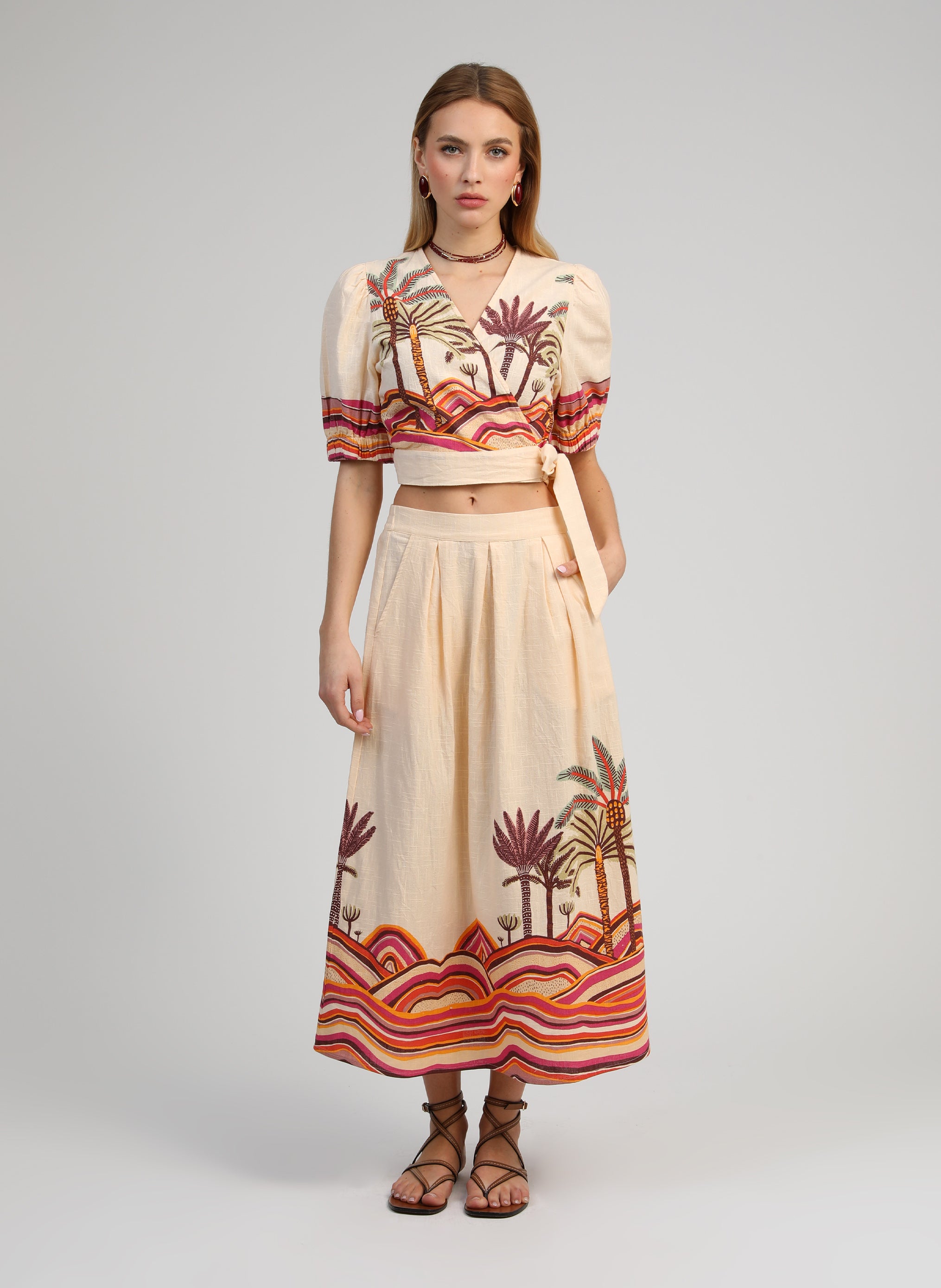 CACHE-COEUR SORIANA palmyre rose