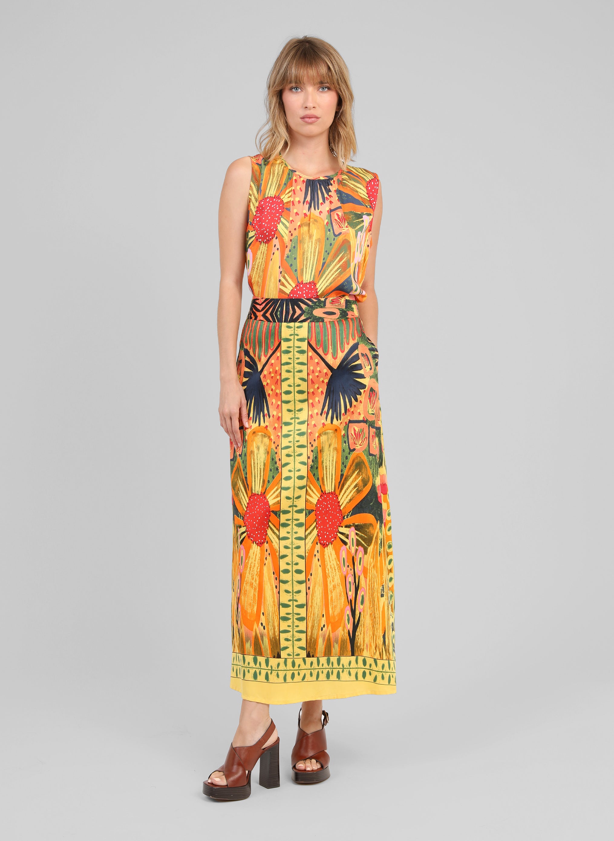 CAMISETA SIN MANGAS SOUNALY, amarillo matali