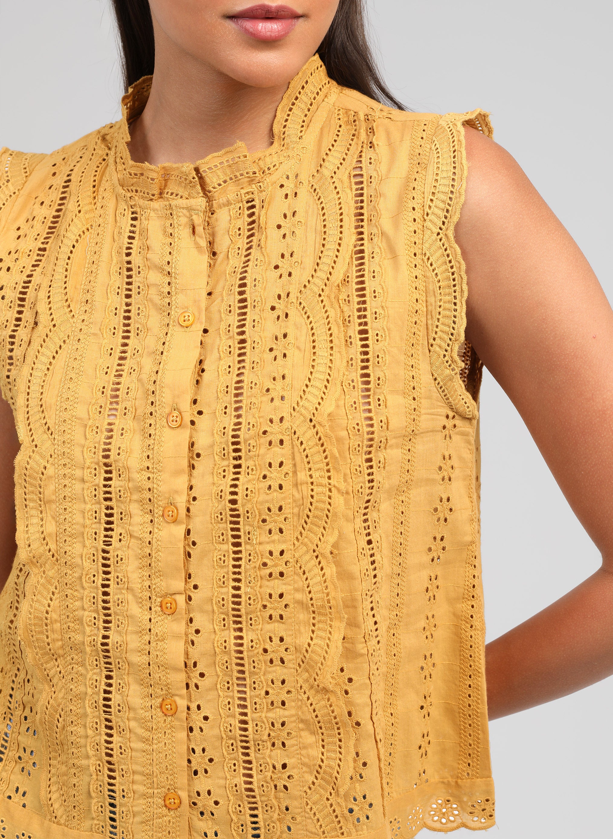 CHEMISE SUZAYA ocre
