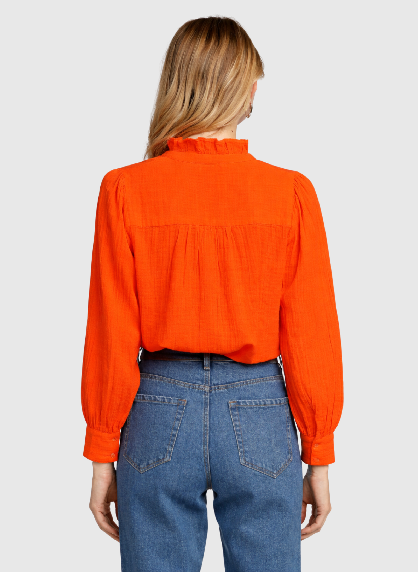 CHEMISE STEFILOU orange