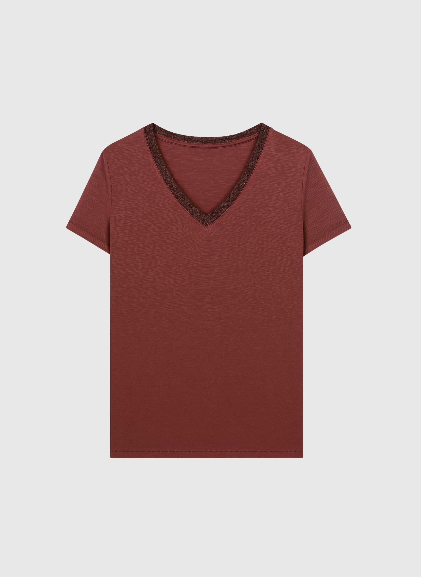 T-SHIRT TERRY bordeaux