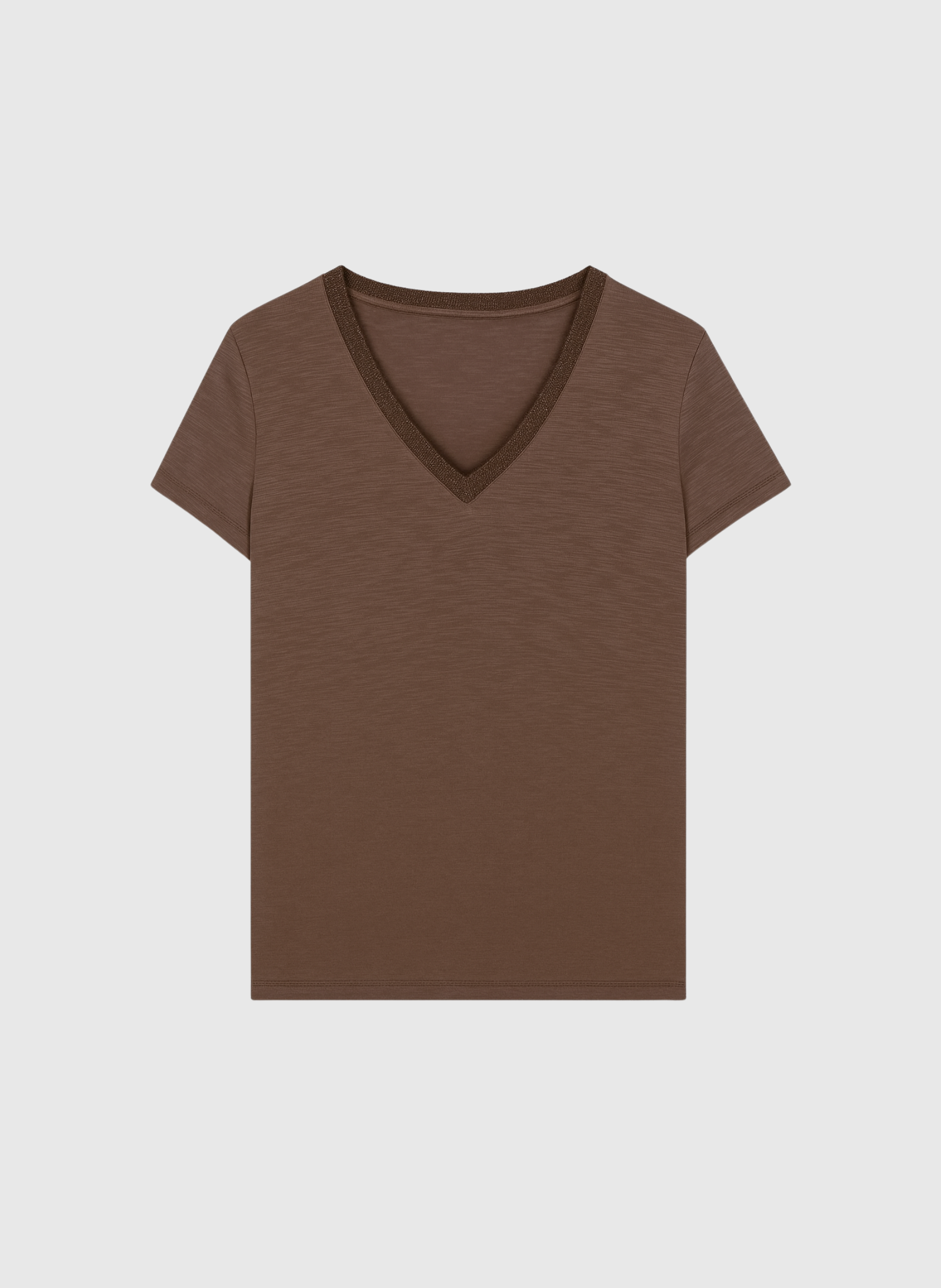 T-SHIRT TERRY chocolat