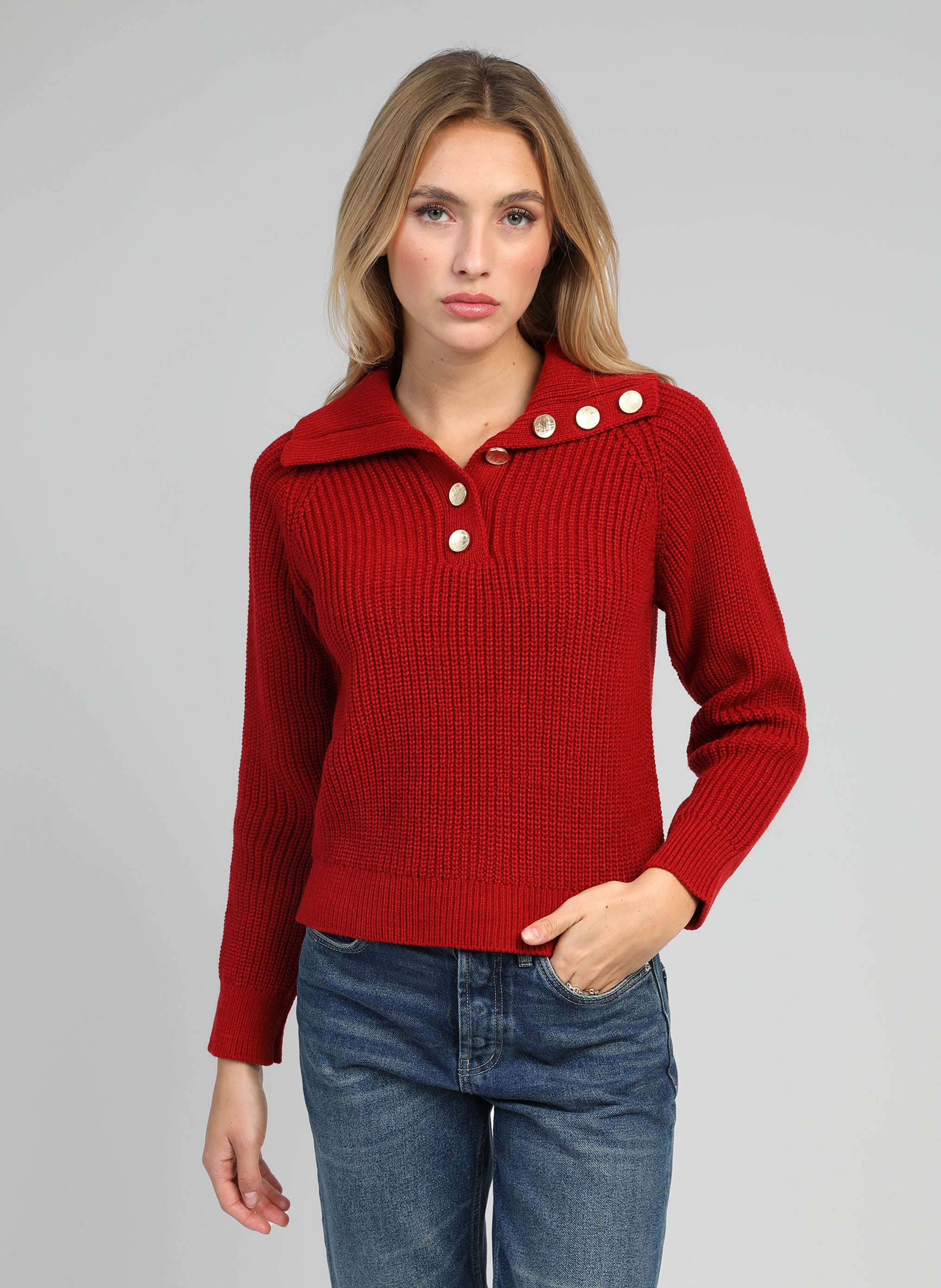 PULL VENISE rouge