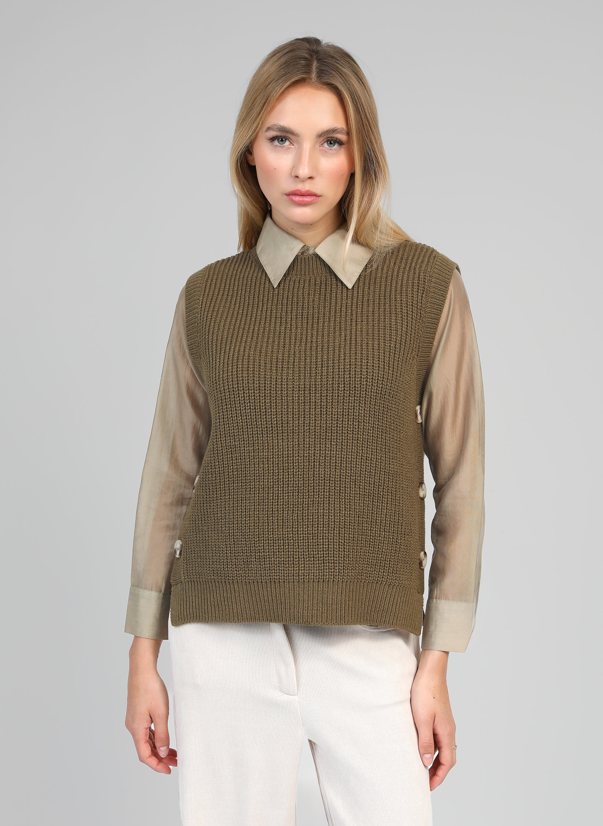 PULL VIVIENNE militaire