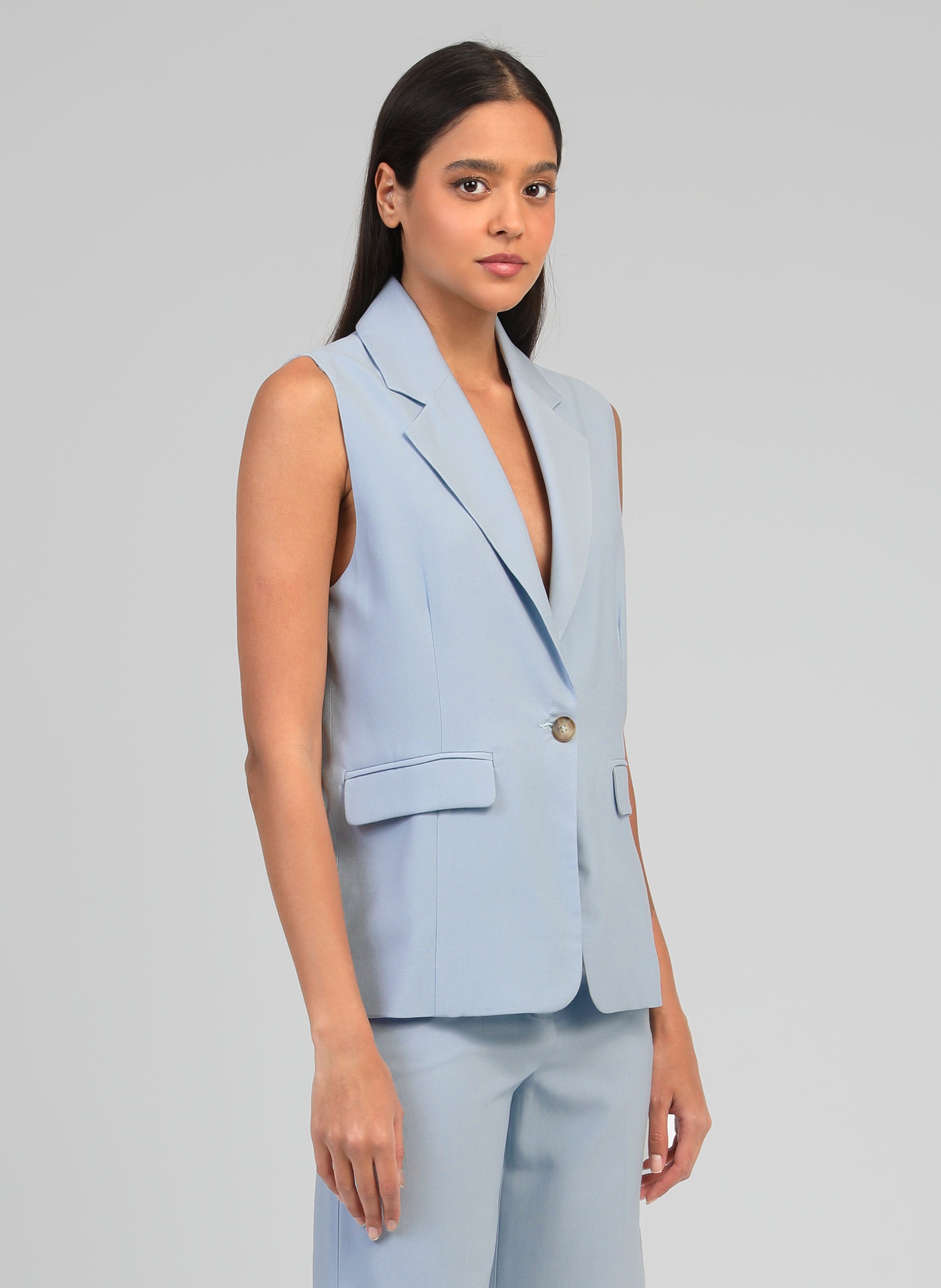 VESTE SANS MANCHES ZAKARITA ciel