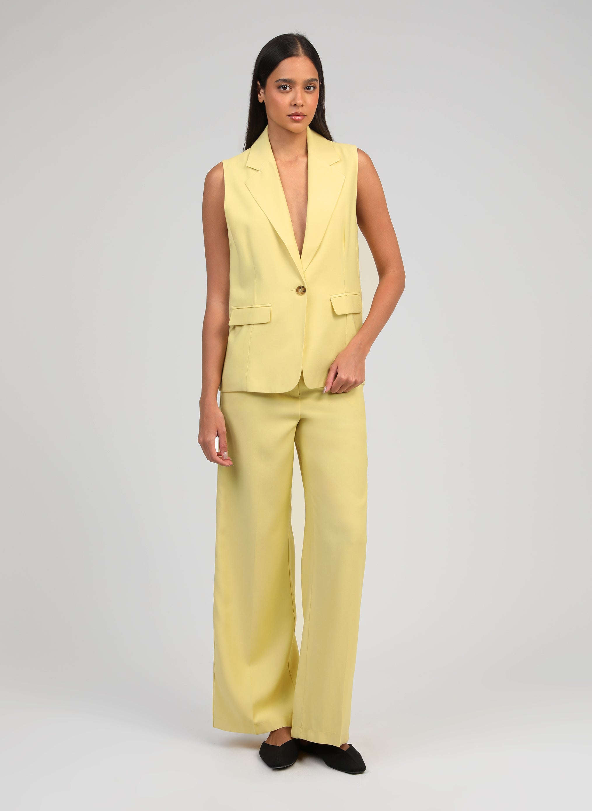 VESTE SANS MANCHES ZAKARITA paille