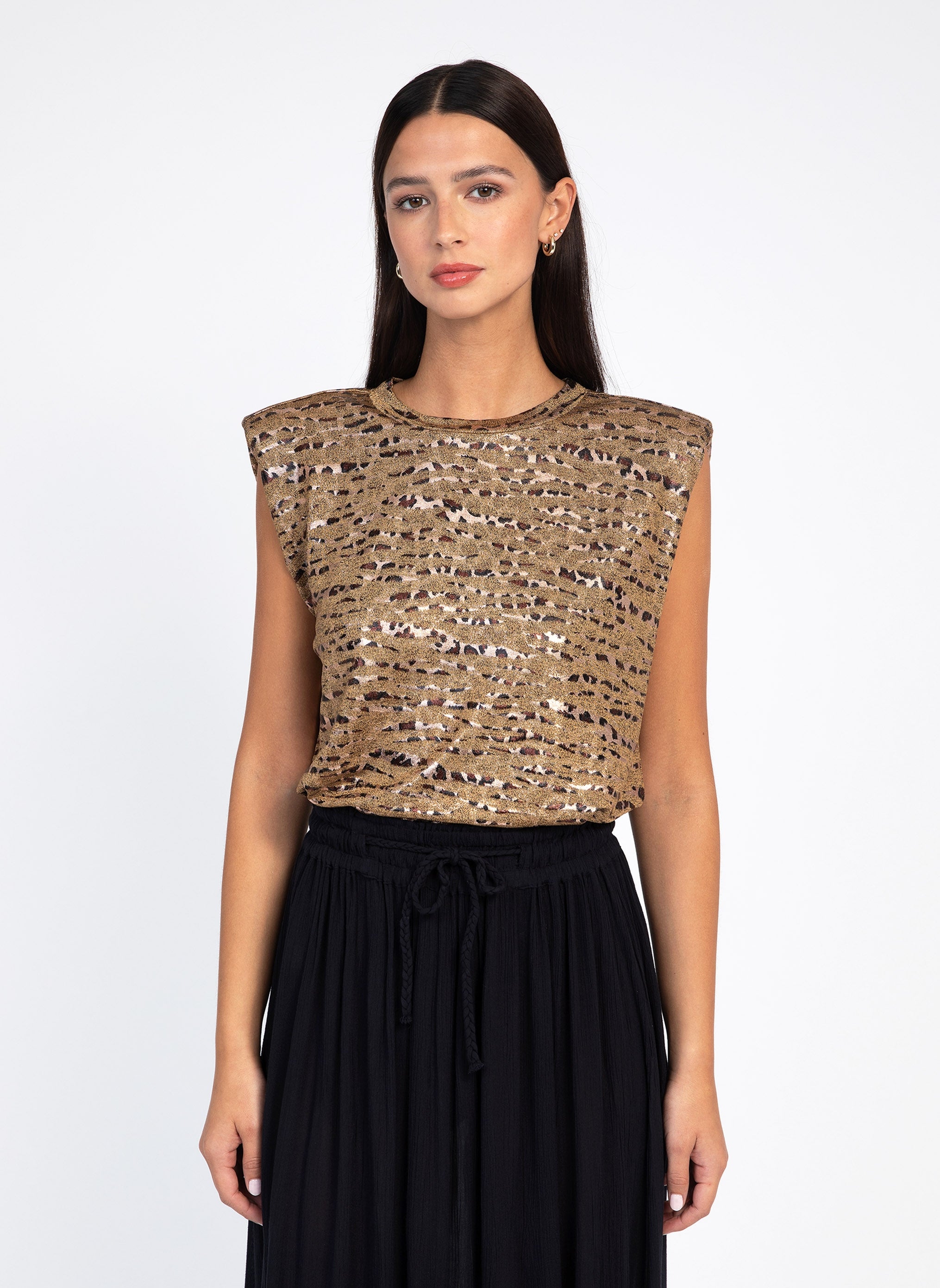 T-SHIRT AFLANE sable