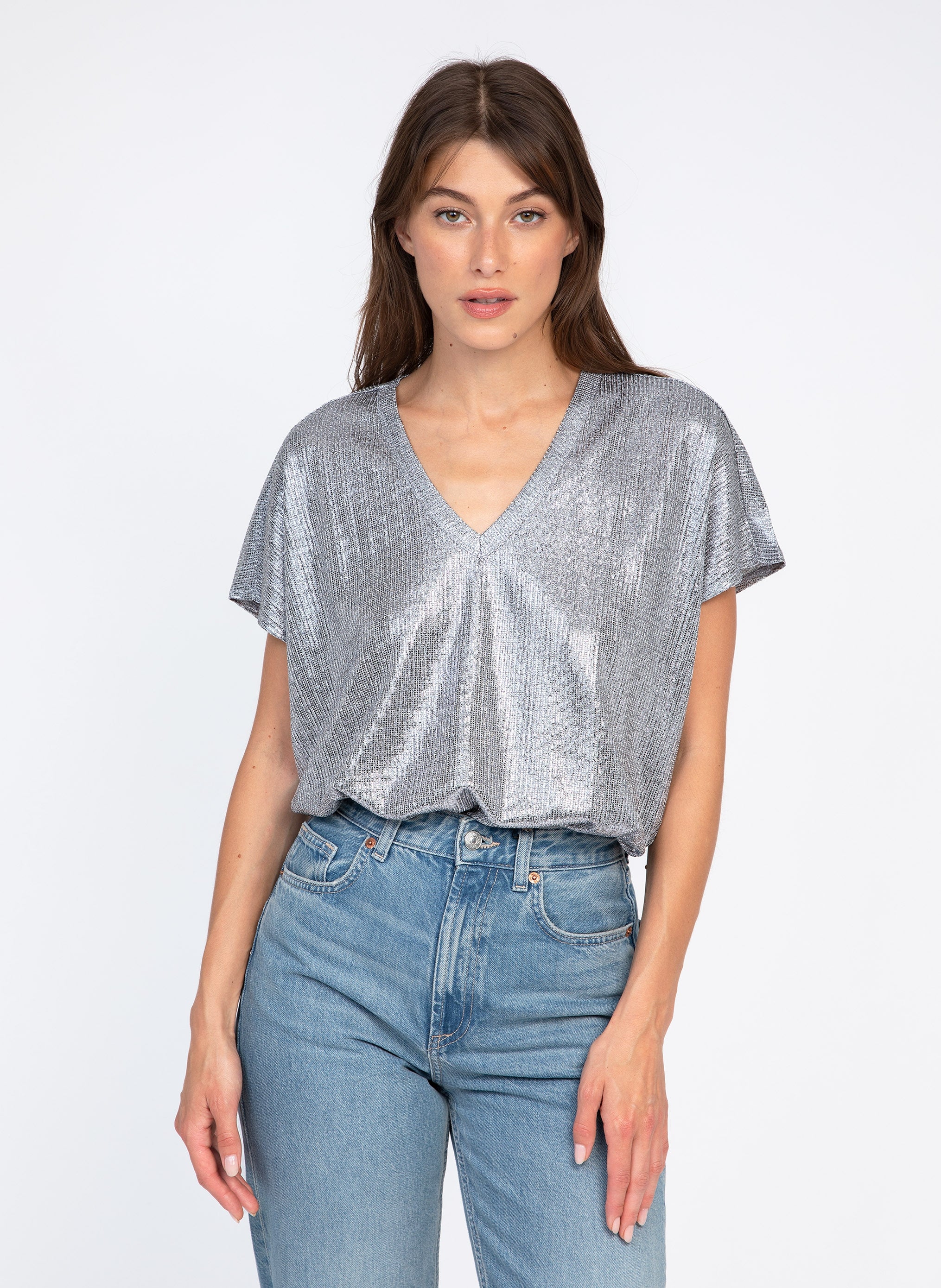 CAMISETA plateada AGNESSE