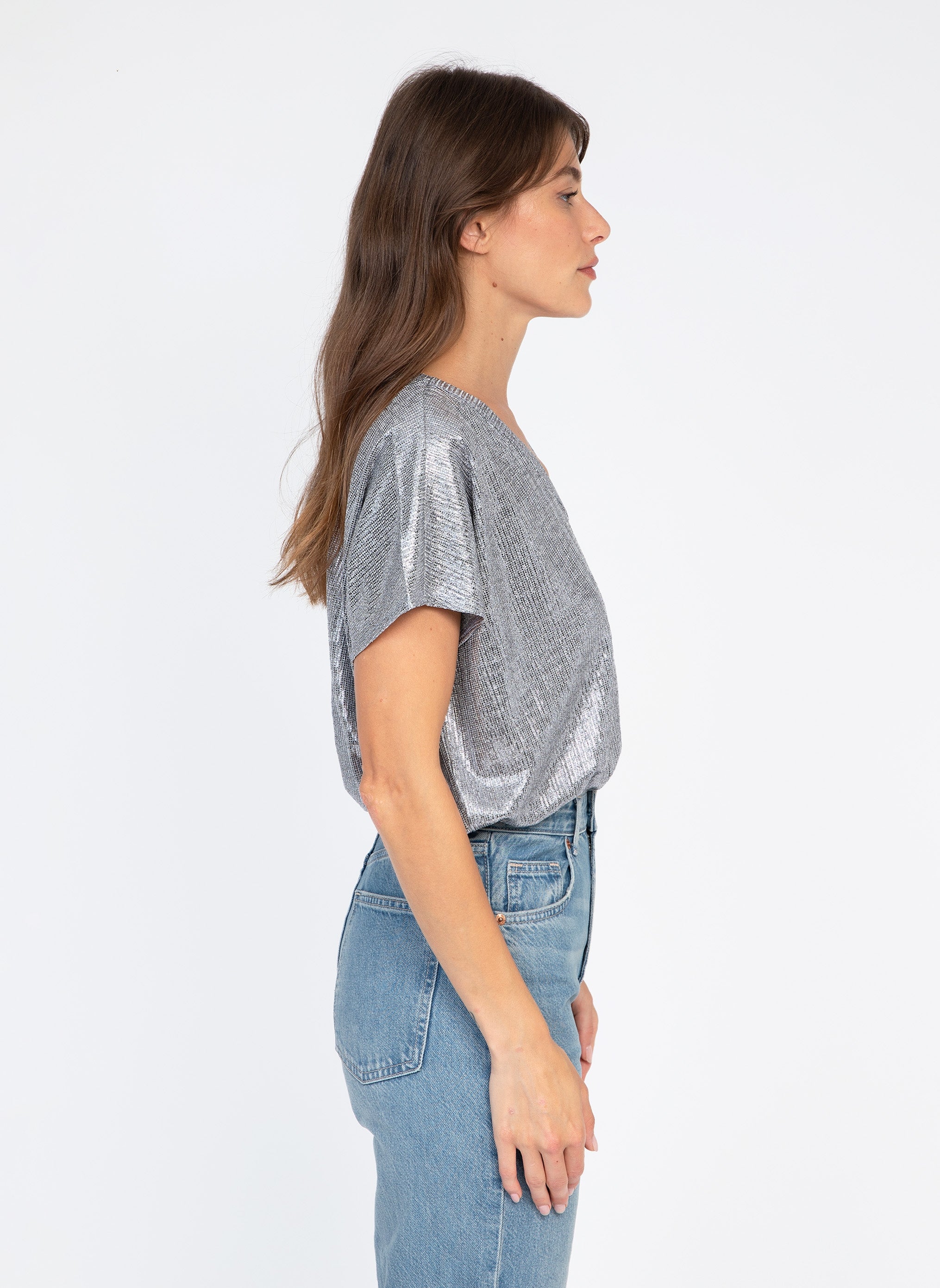CAMISETA plateada AGNESSE