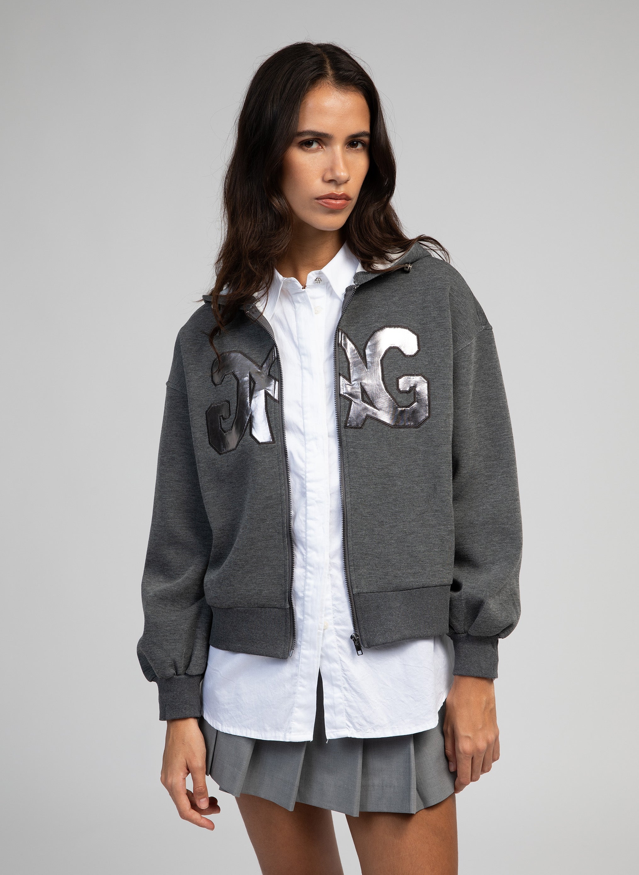 SWEAT AKARAN gris chiné