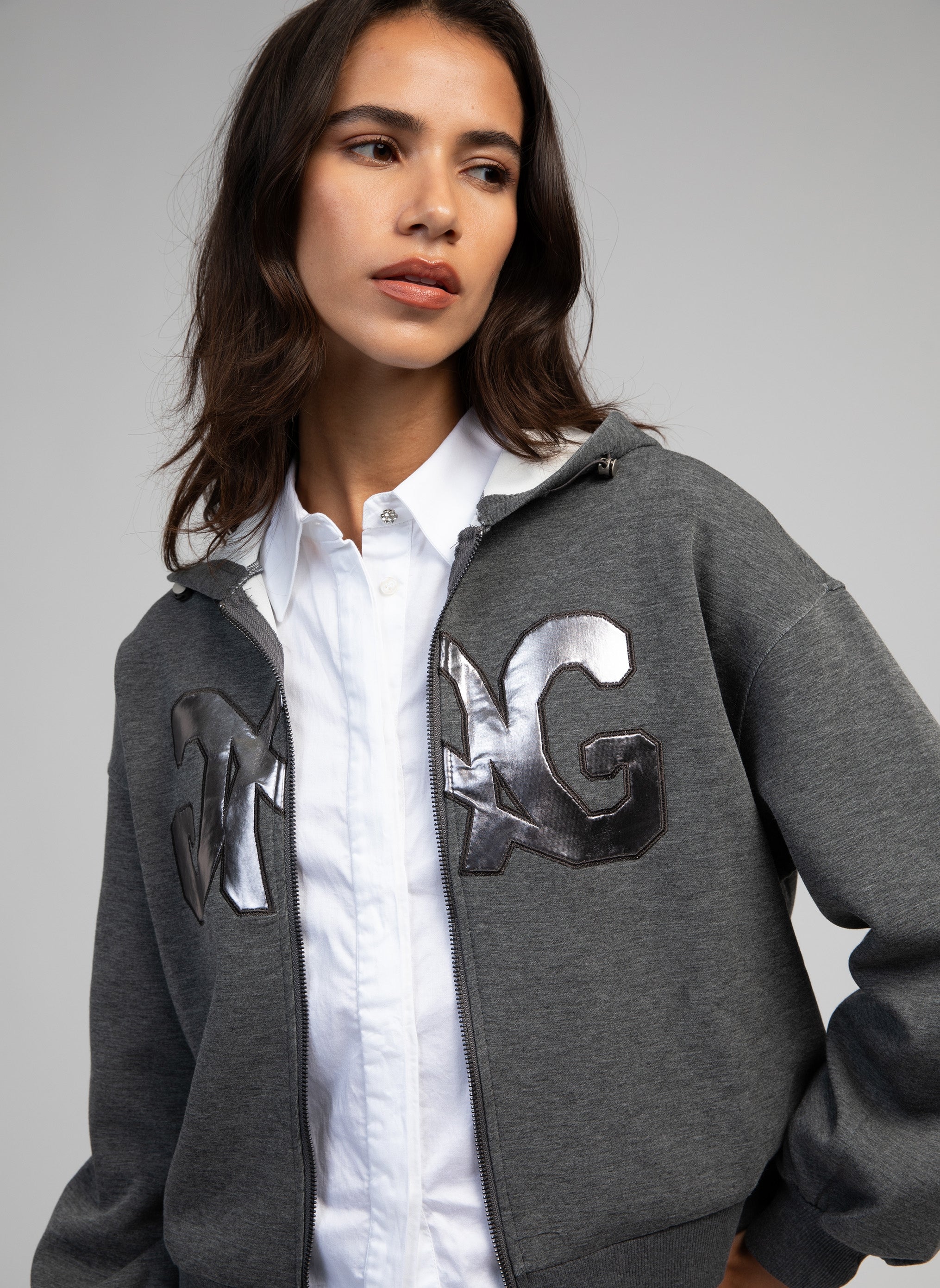 SWEAT AKARAN gris chiné