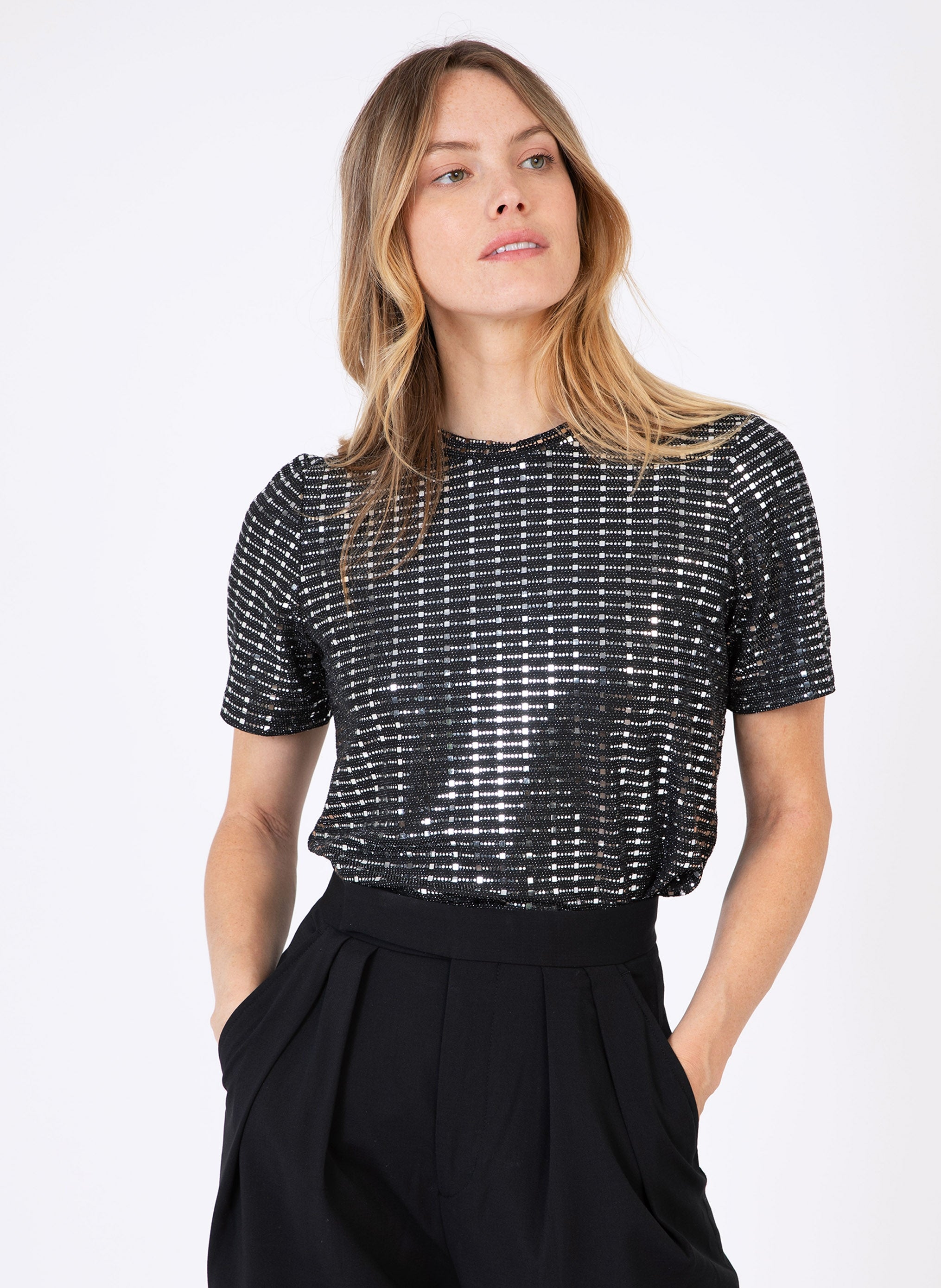 T-SHIRT AMELIA silver