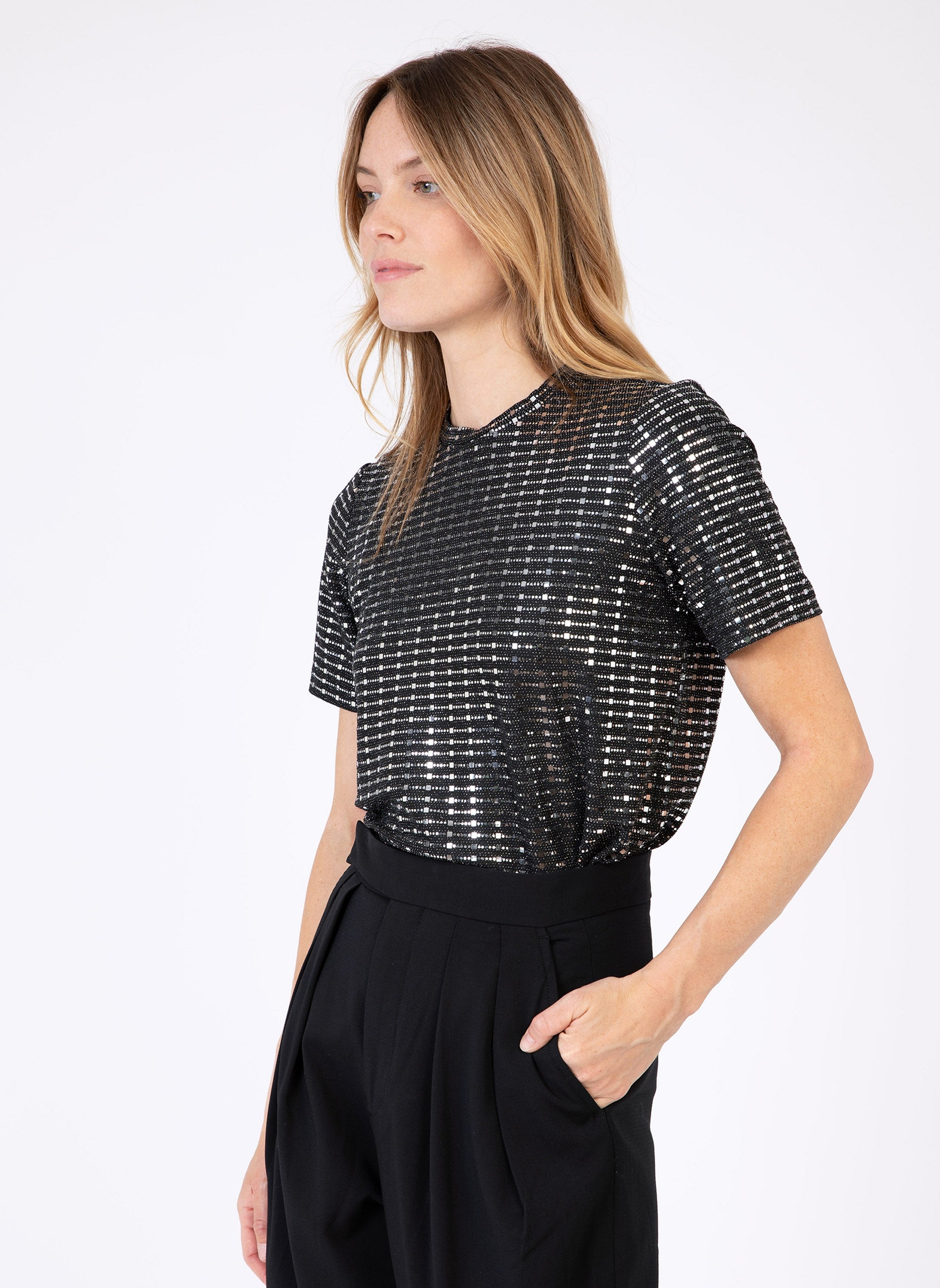 T-SHIRT AMELIA silver