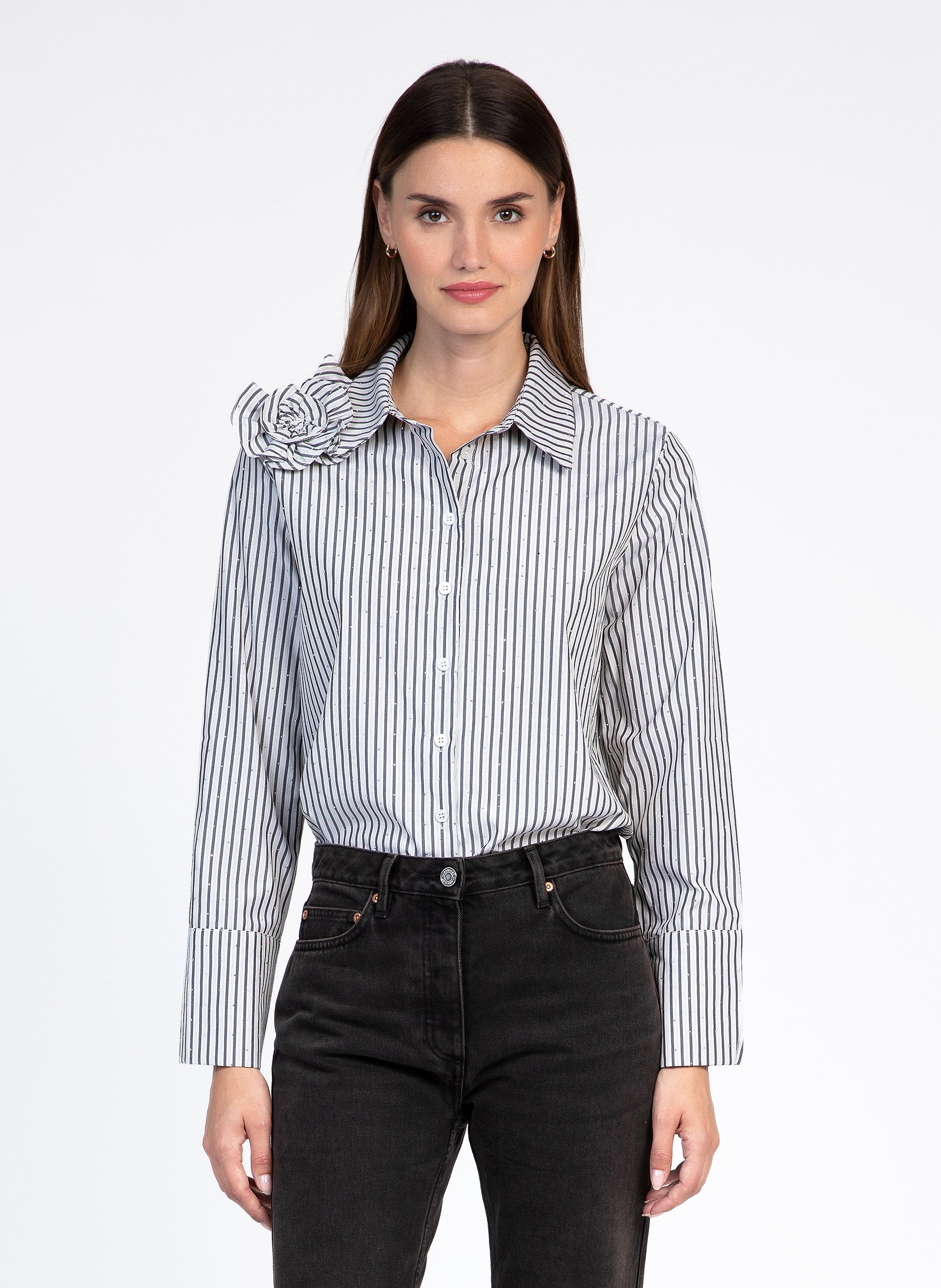 AUDRENE grey SHIRT