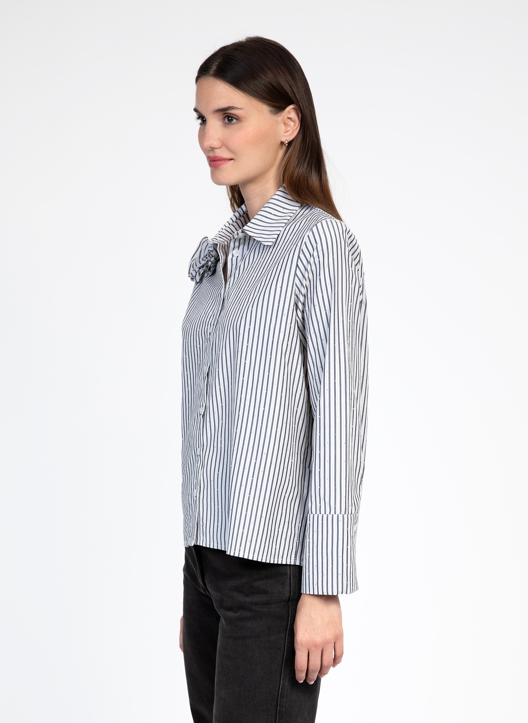AUDRENE grey SHIRT