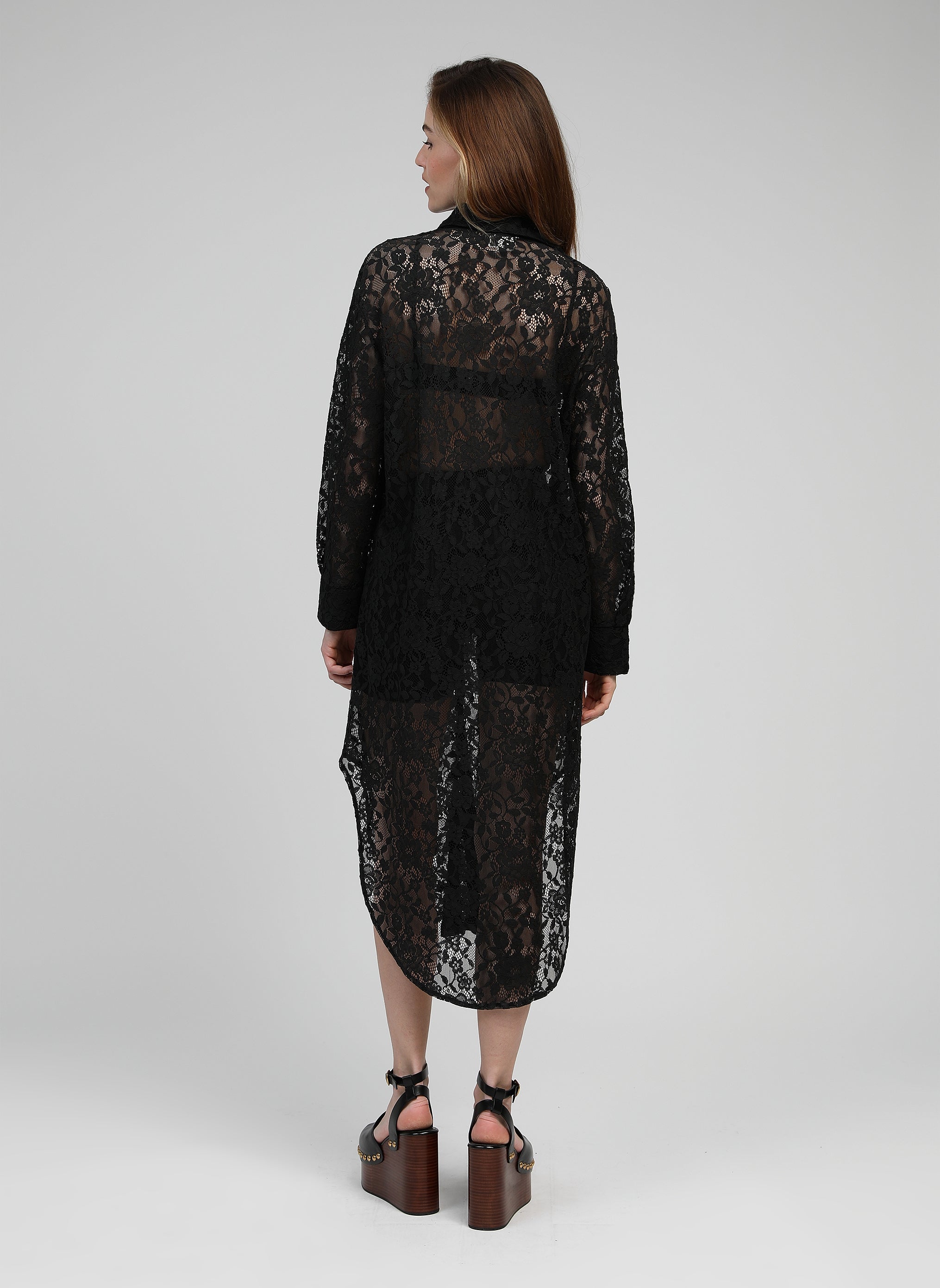 EOLE vestido midi negro