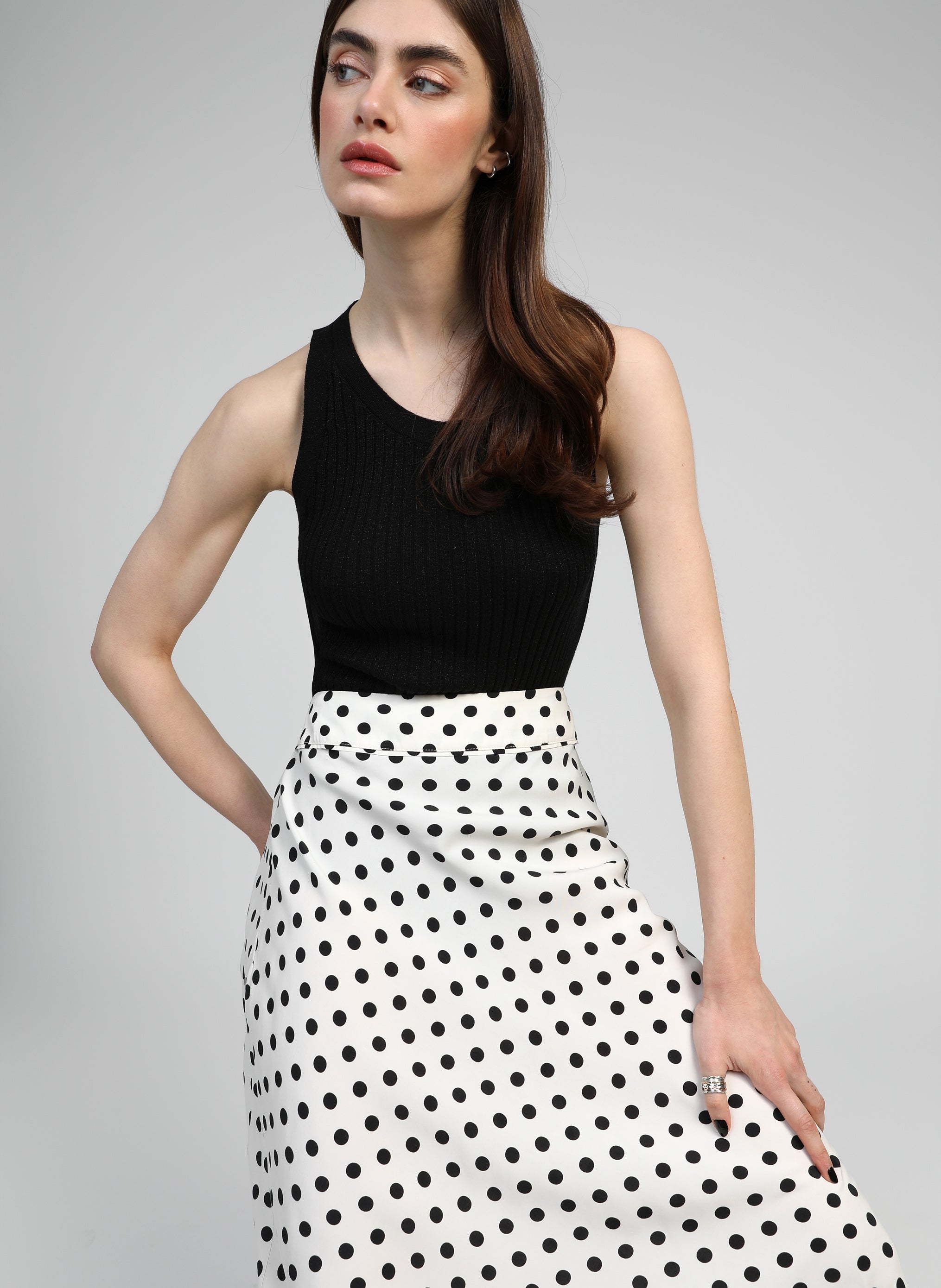 GALVILY LONG SKIRT palinto black