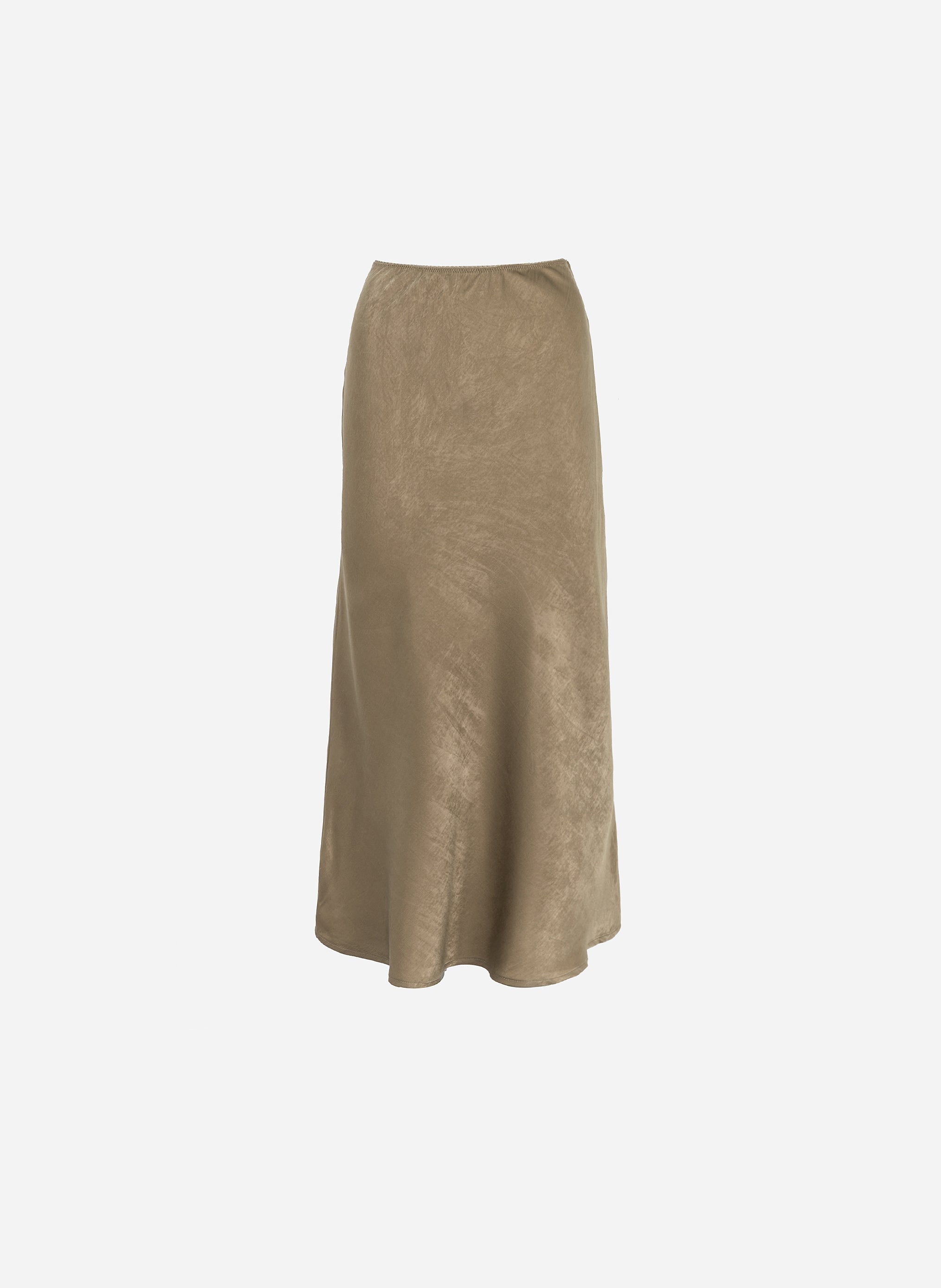 GALVINE MIDI SKIRT caqui