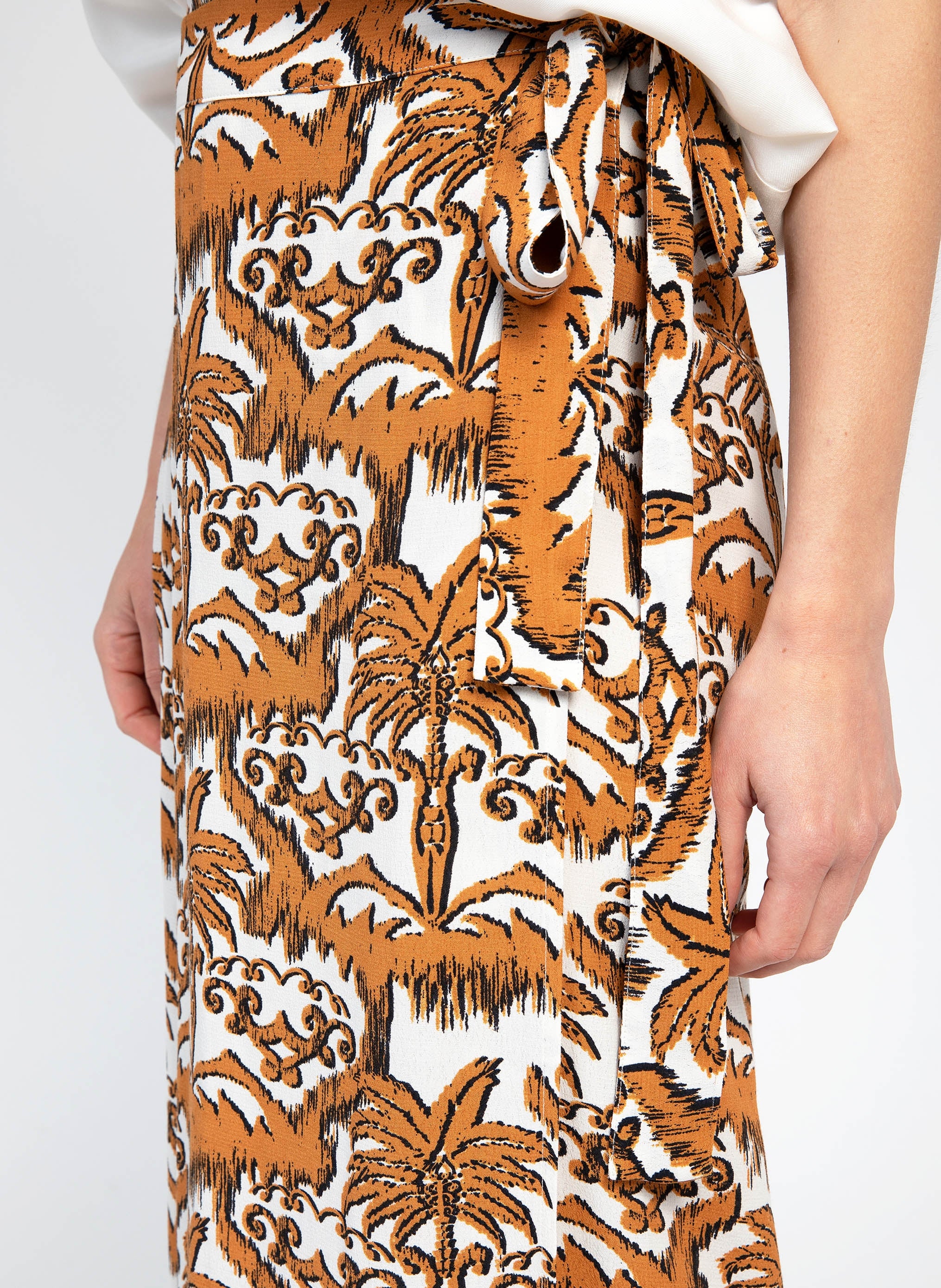 JUPE LONGUE GAMO palmita ecru