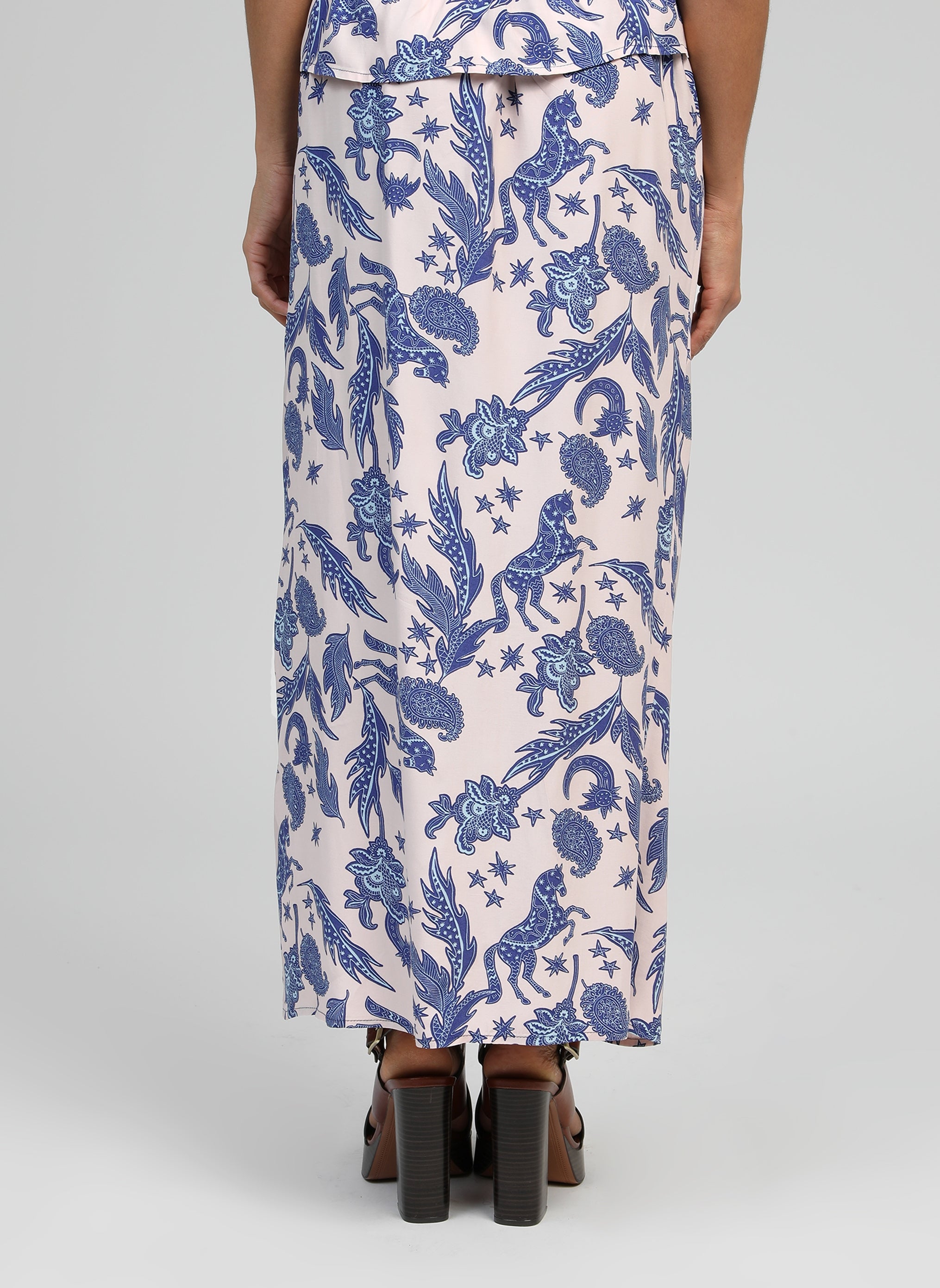 JUPE LONGUE GERIC fleche ecru