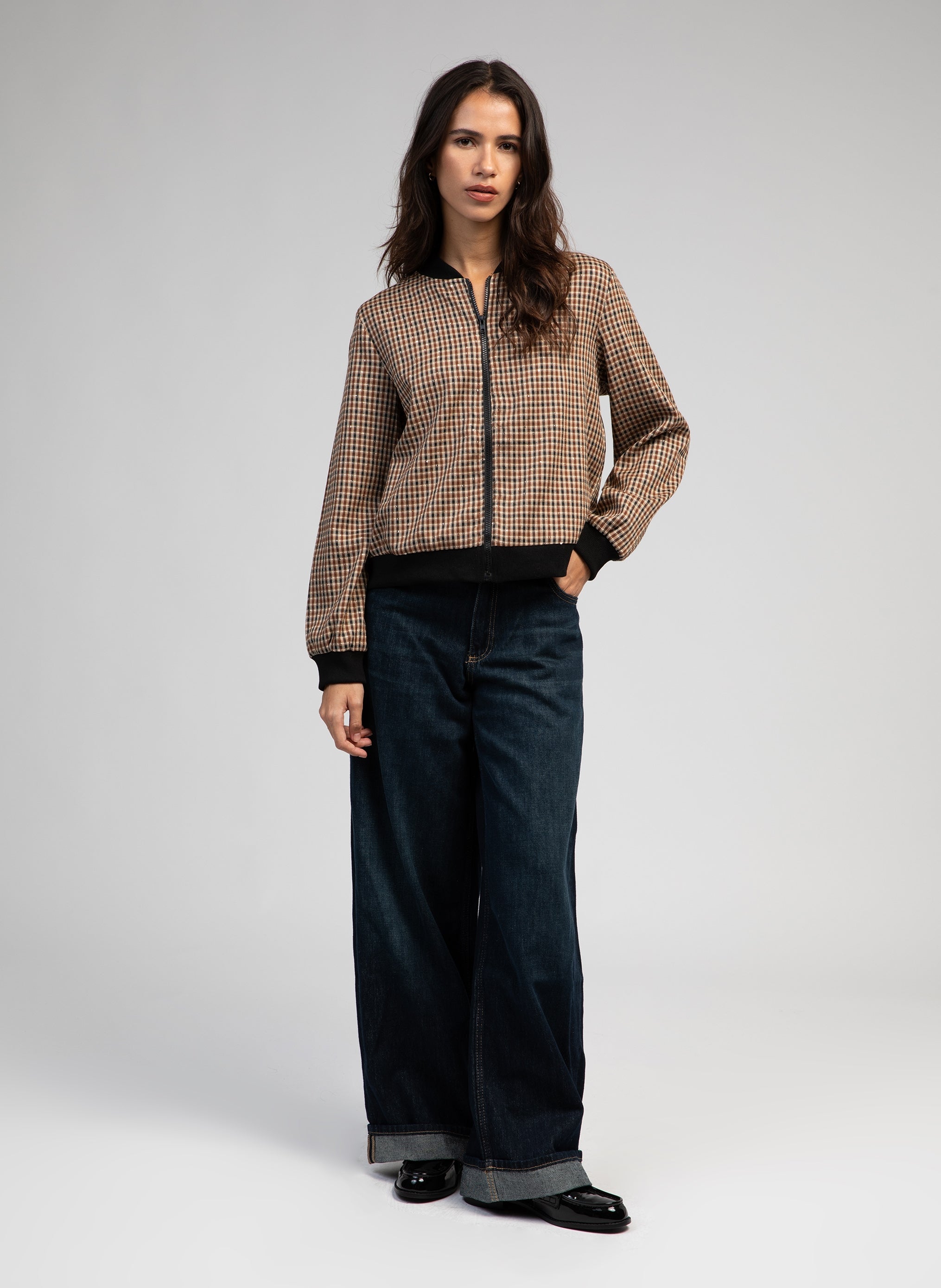 BLOUSON HADRIEN marron