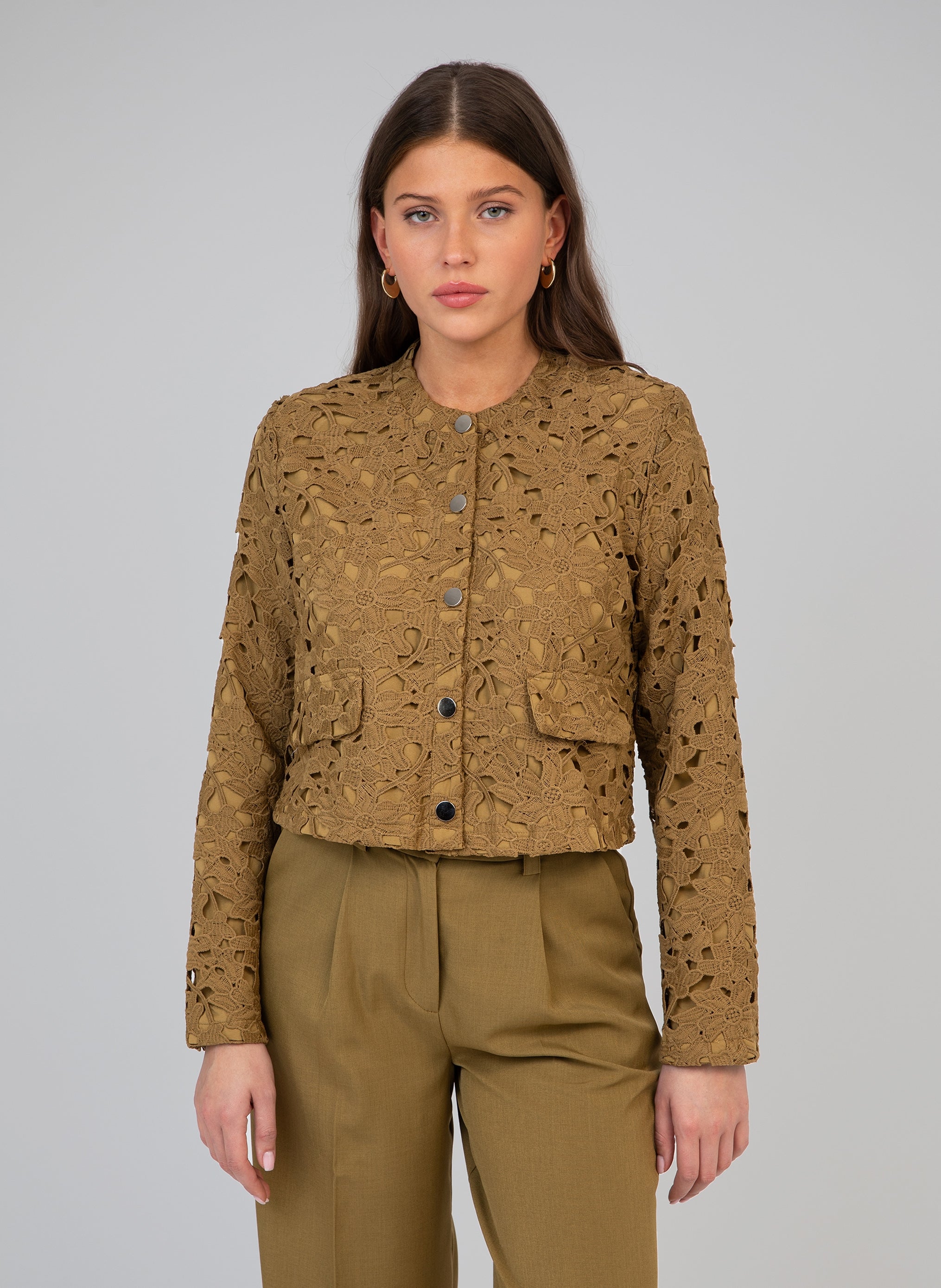 VESTE HALLIE olive