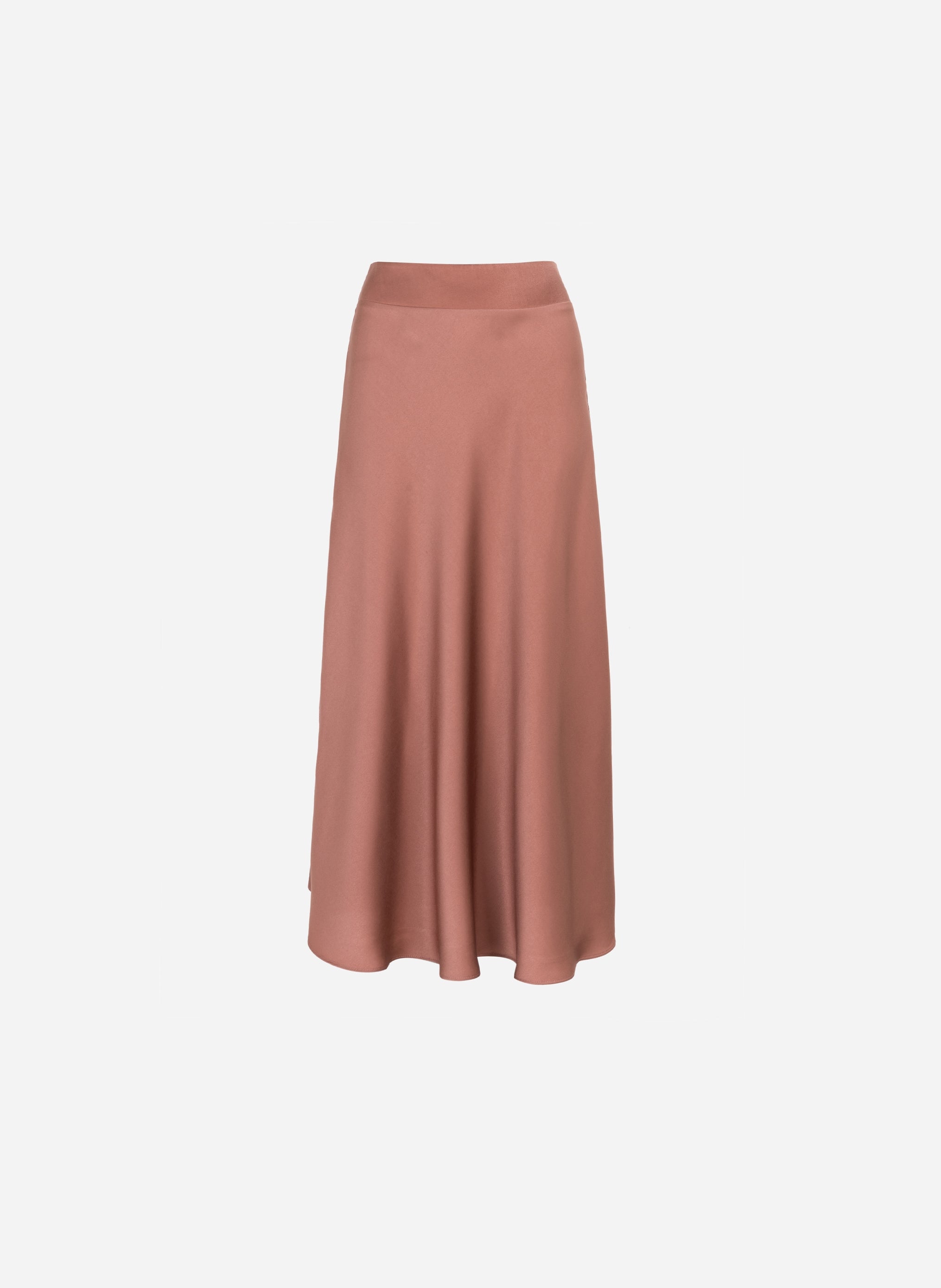 JANIALA mocha brown midi skirt