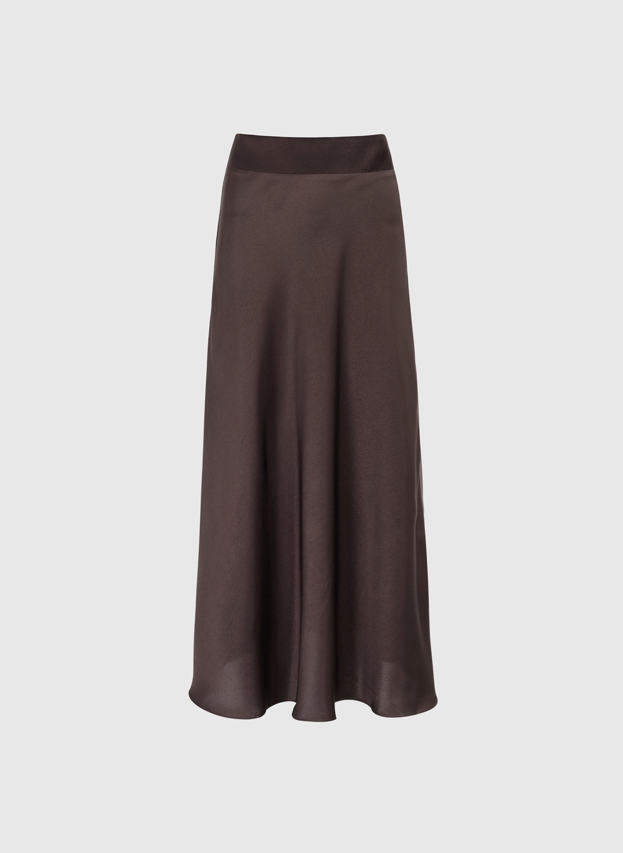 JUPE MIDI JANIALA chocolat