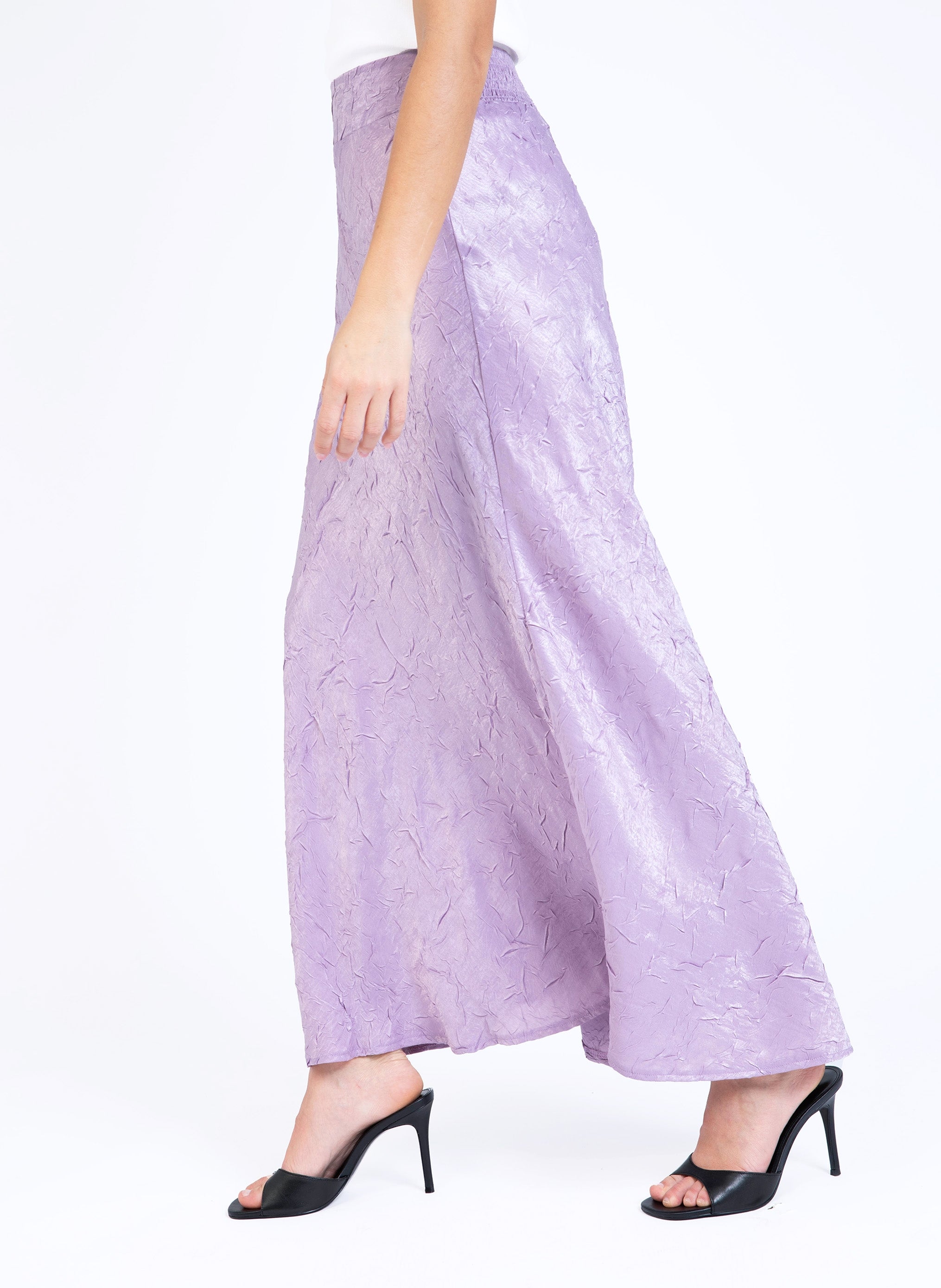 JUPE MIDI JANINA parme